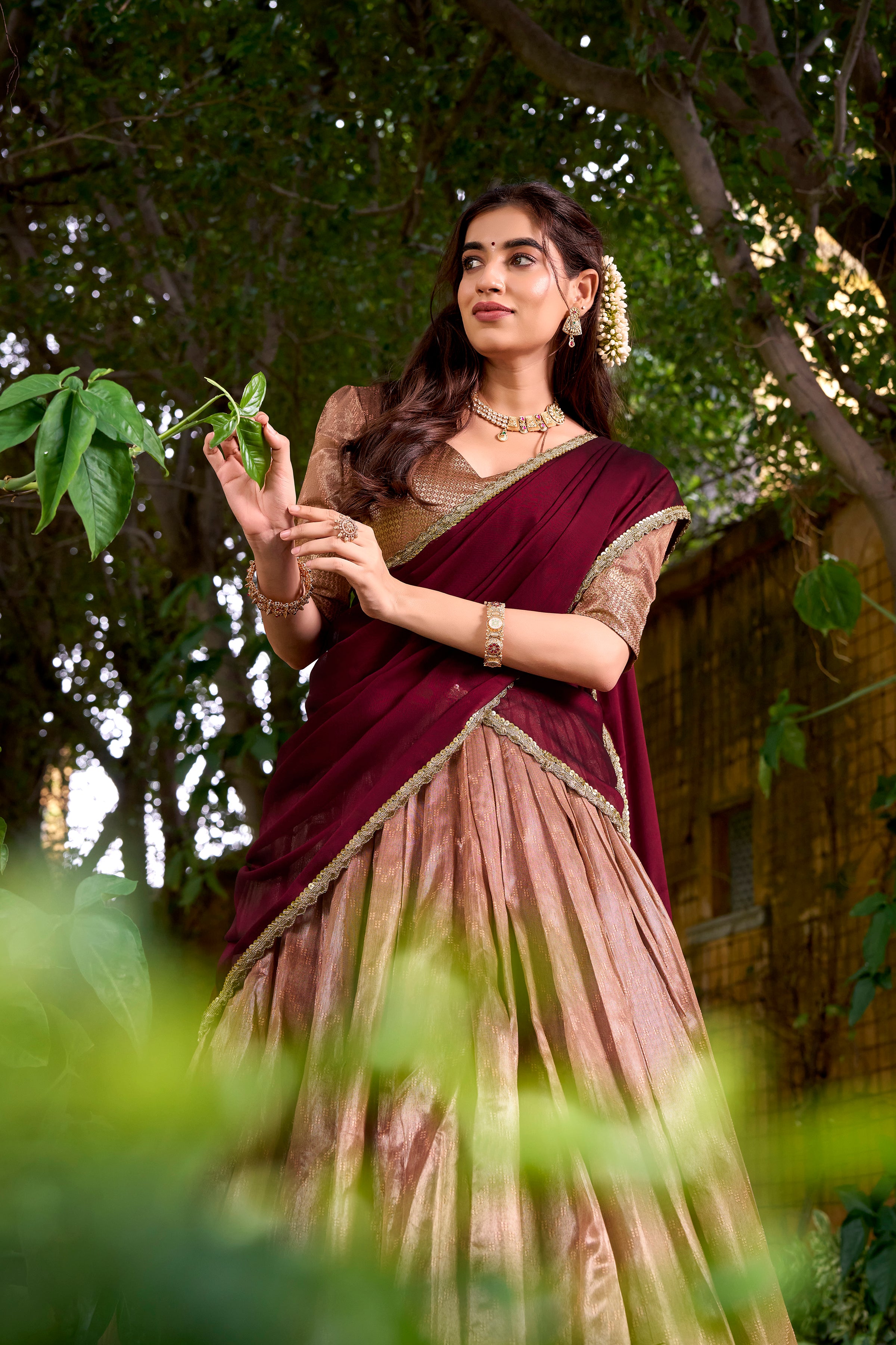 Dupion Silk Lehenga For Women