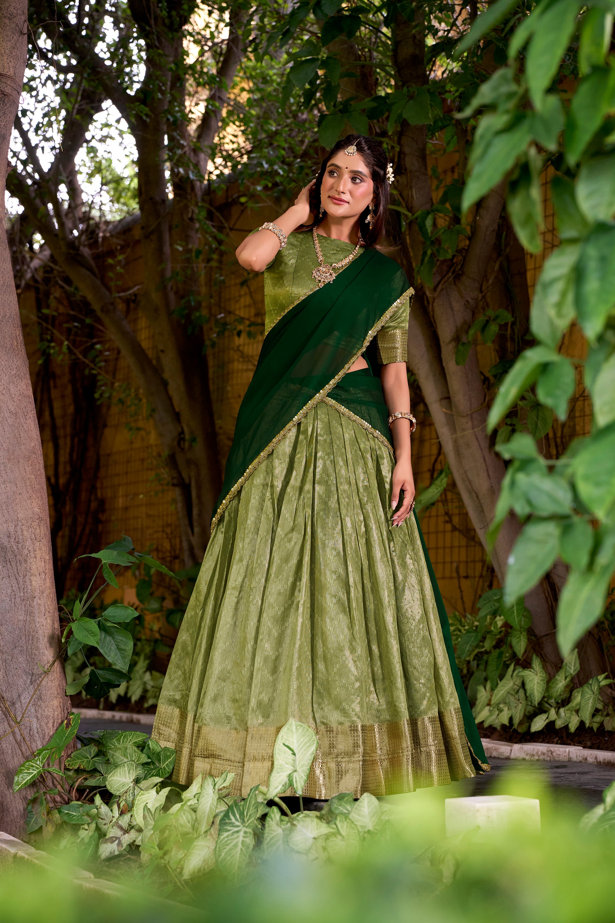 Dupion Silk Lehenga For Women