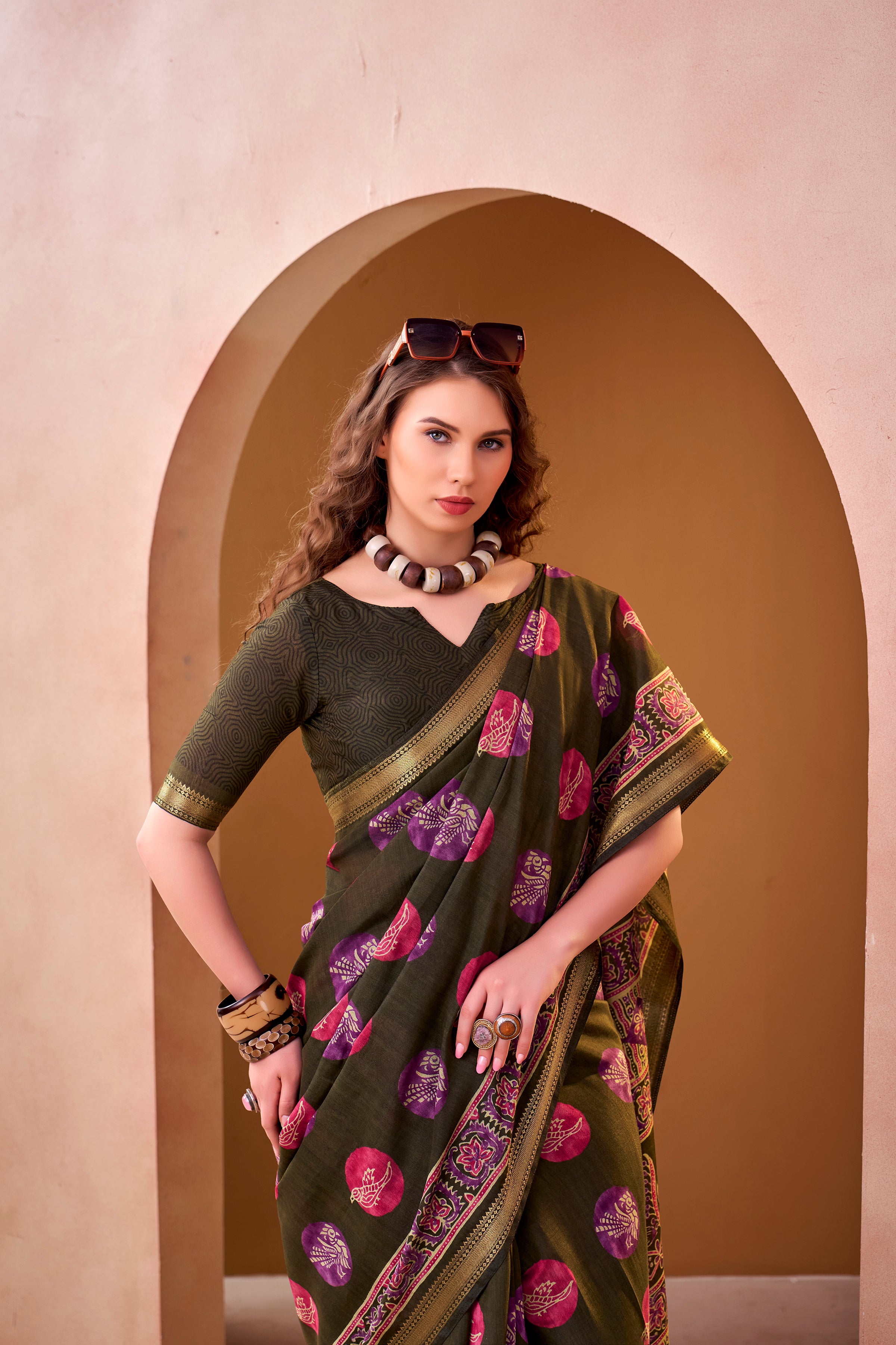 Chanderi Printed Saree