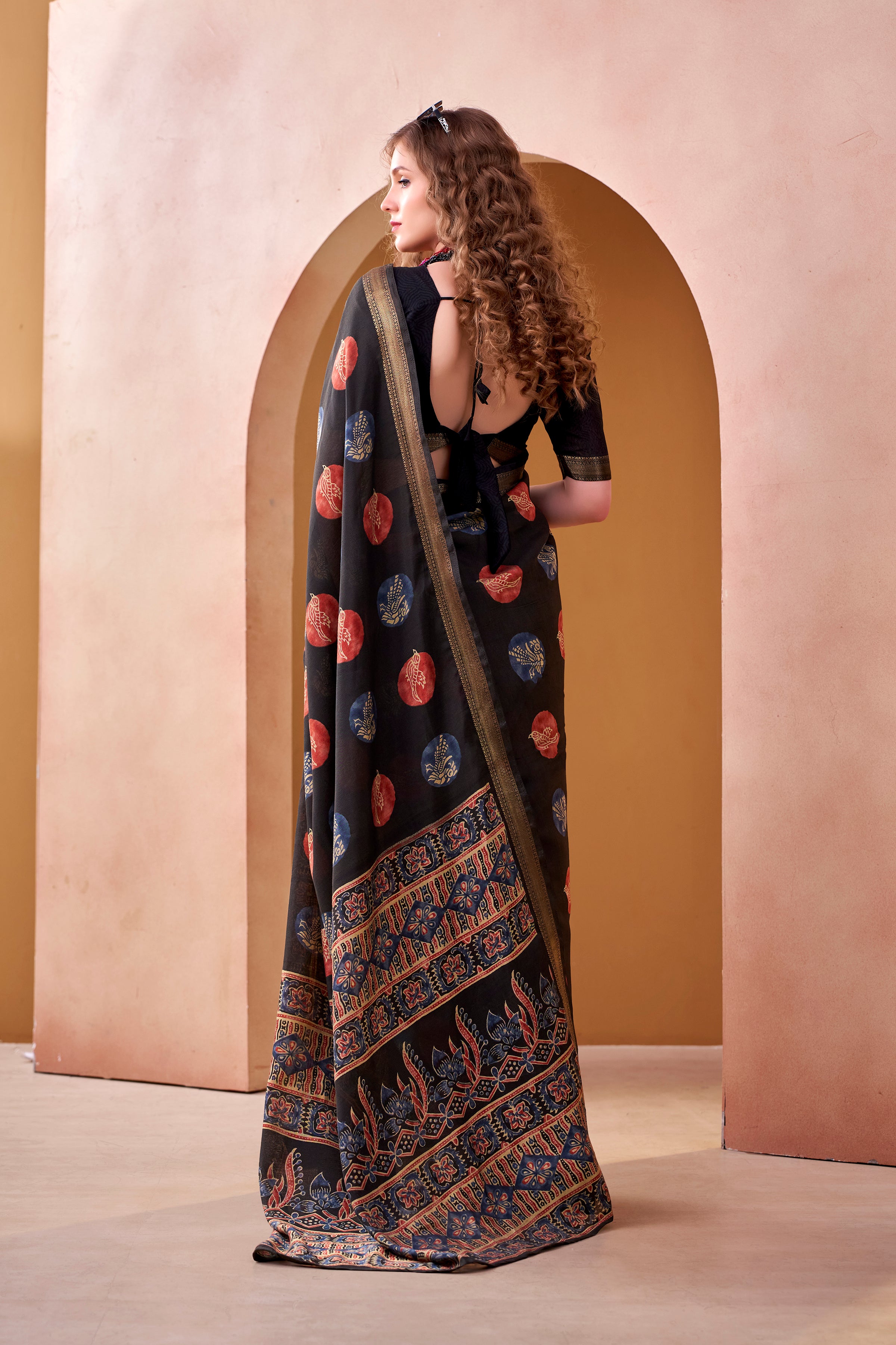 Chanderi Printed Saree