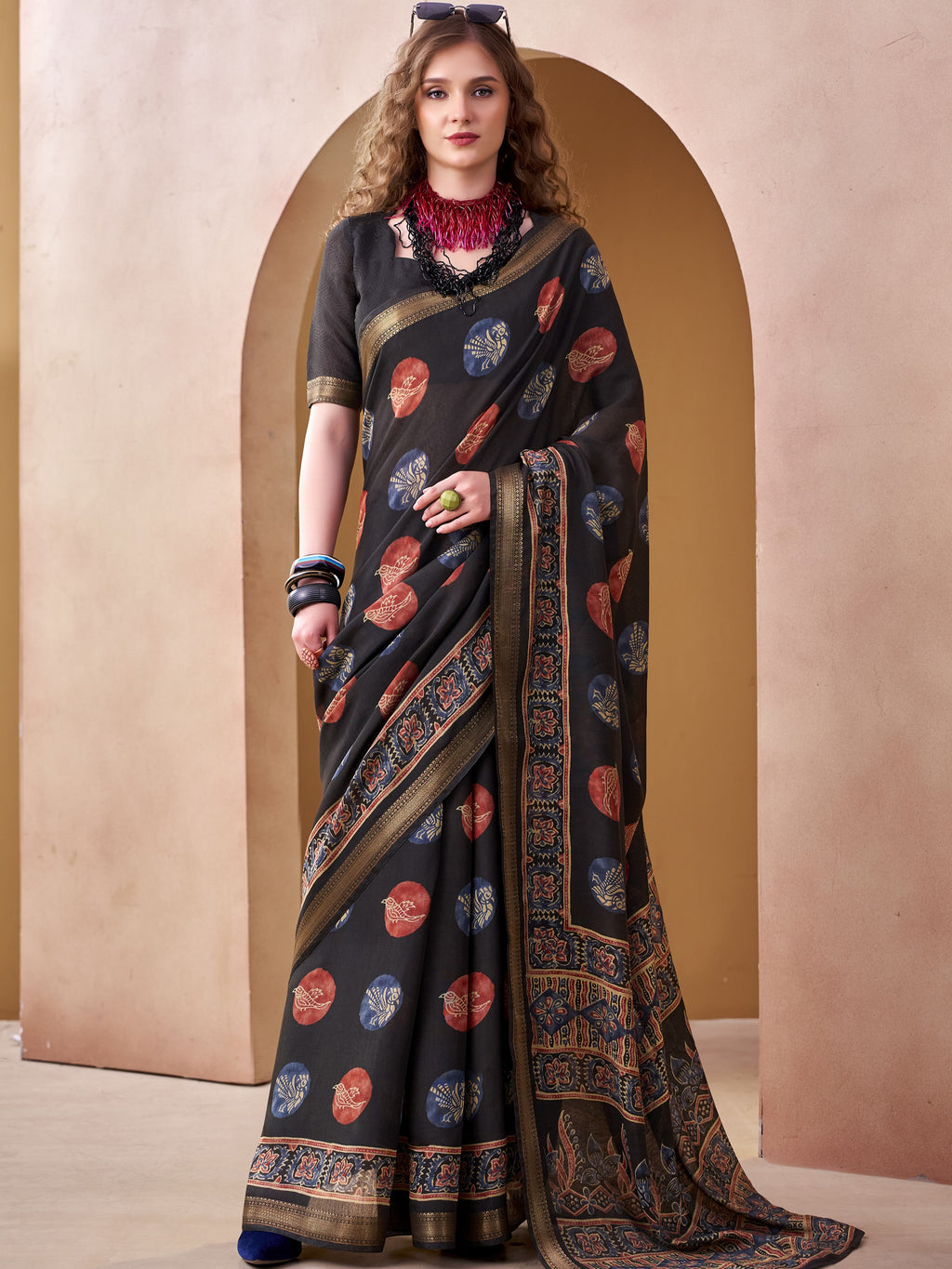Chanderi Printed Saree