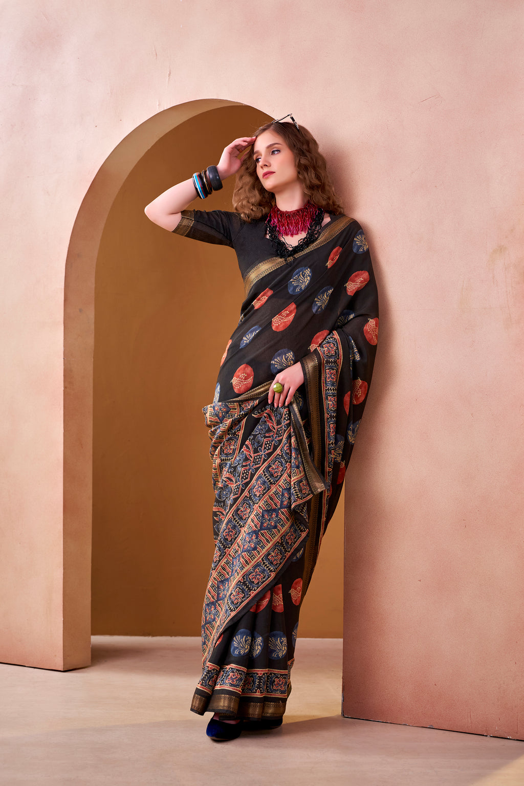 Chanderi Printed Saree