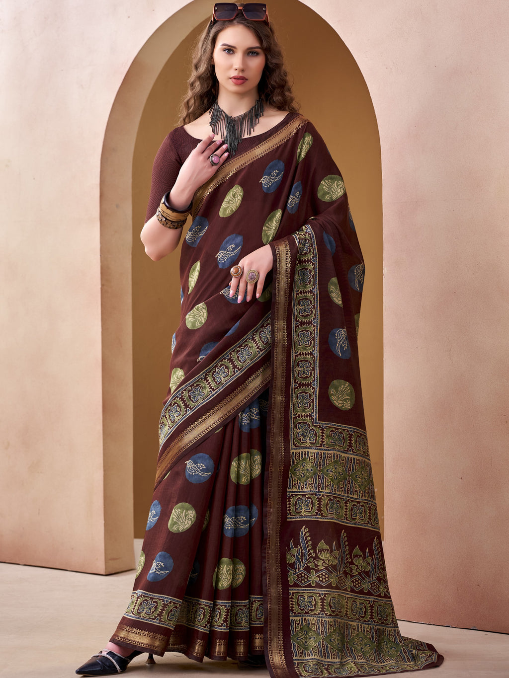 Chanderi Printed Saree