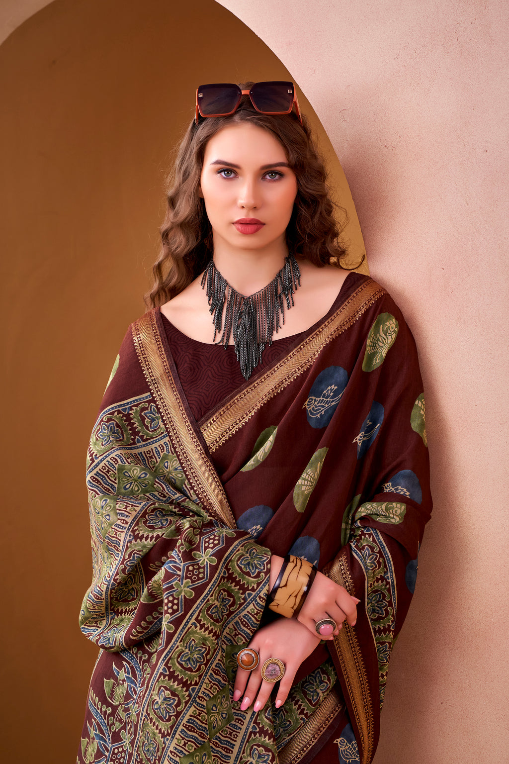 Chanderi Printed Saree