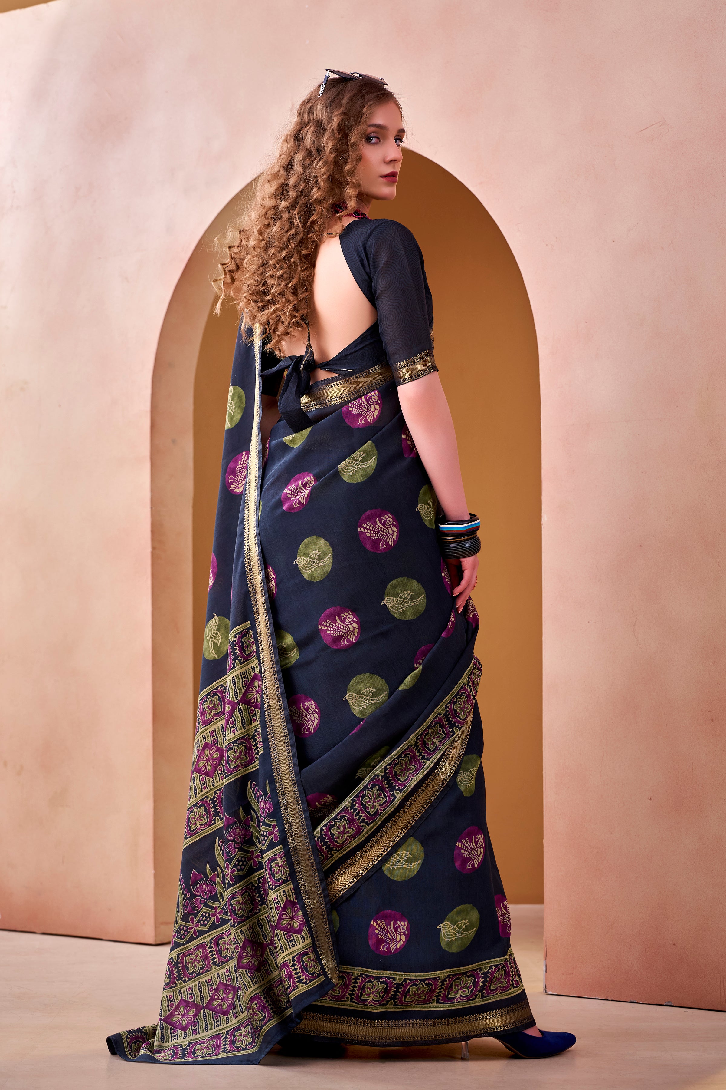Chanderi Printed Saree