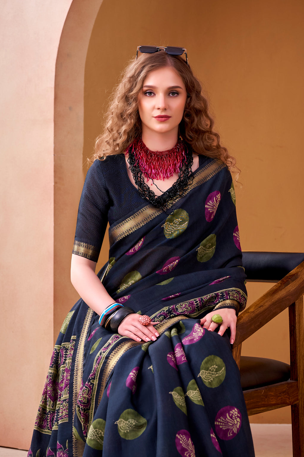 Chanderi Printed Saree