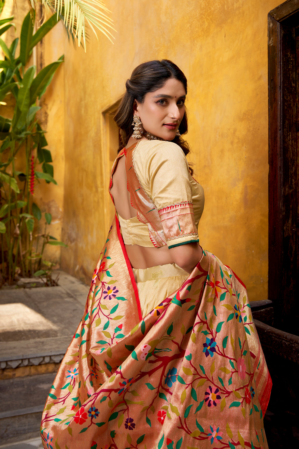 Silk Paithani Zari Weaving Lehenga With Dupatta