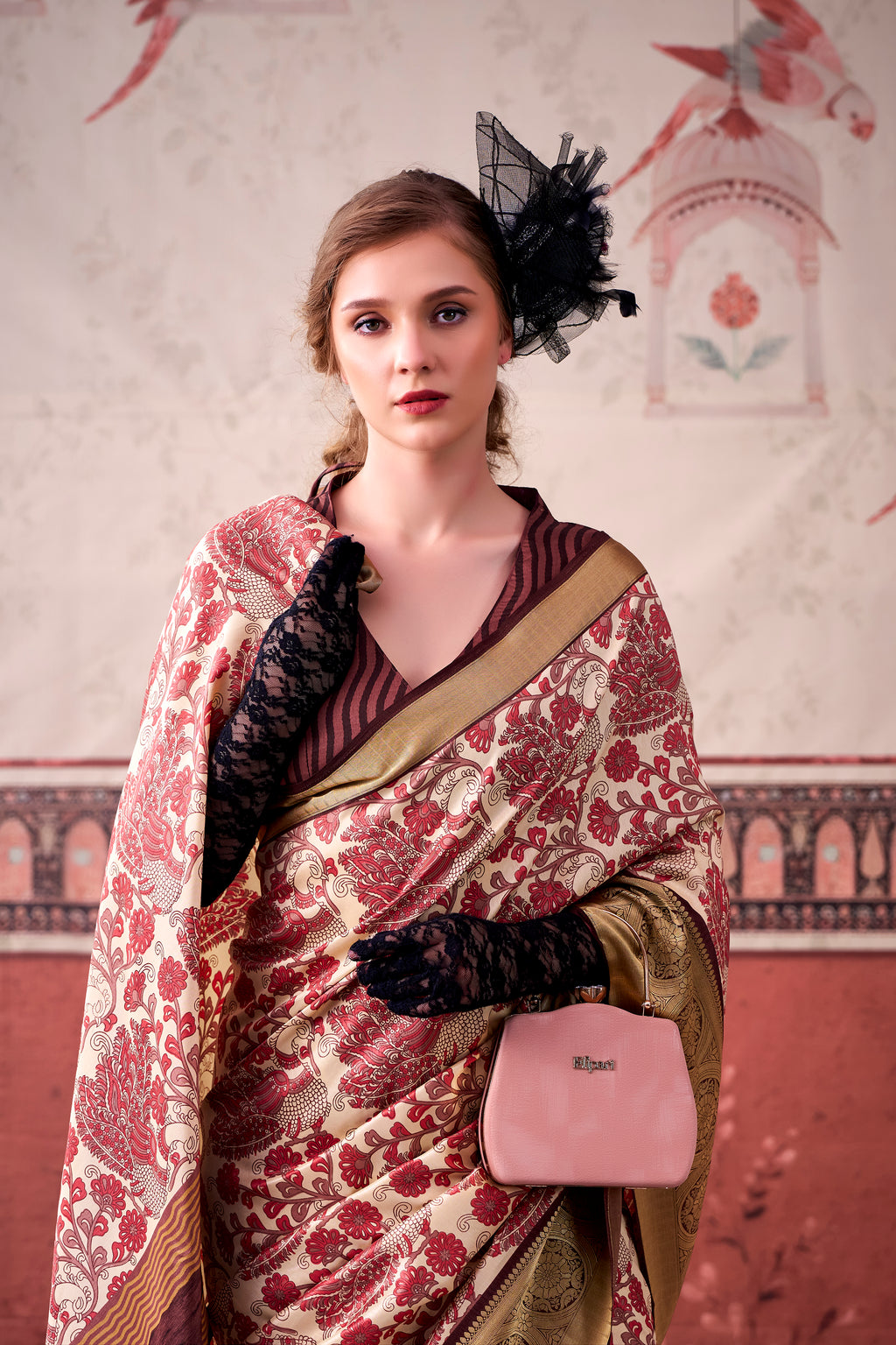 Tussar Silk Printed Saree With Viscose Border