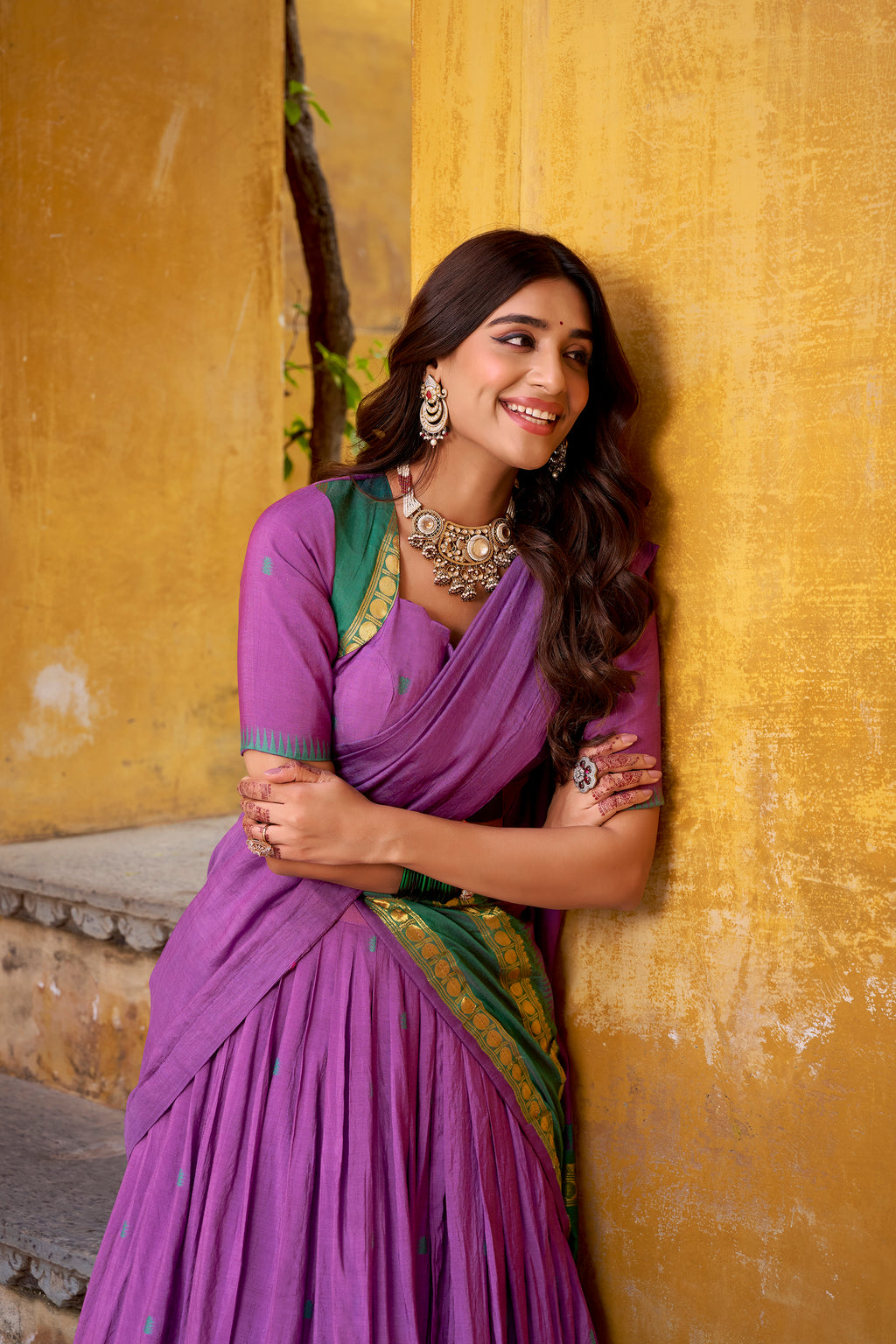 Pure Chanderi Zari Weaving Lehenga With Dupatta