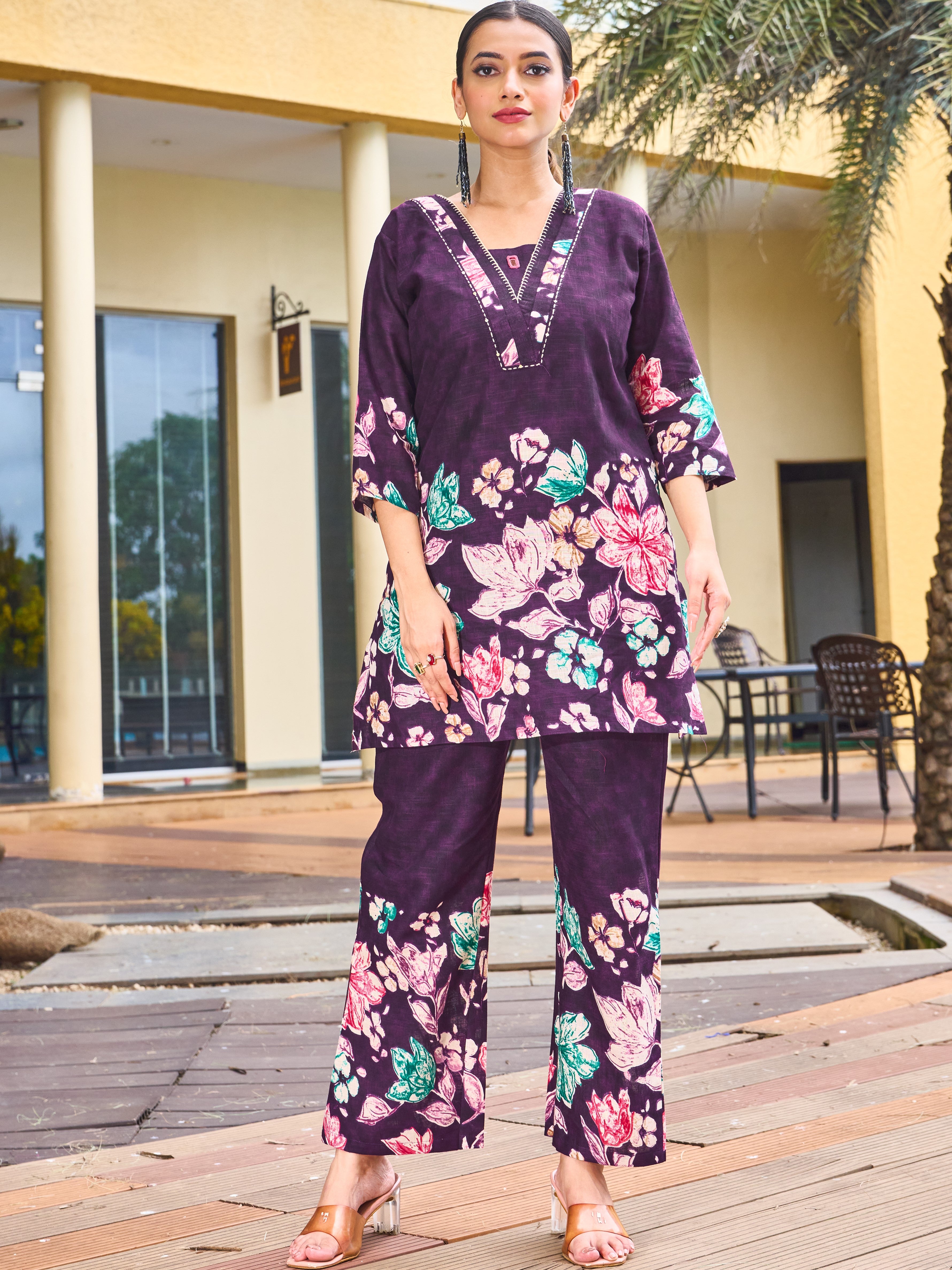 Pure Cotton Co-ord Set For Women