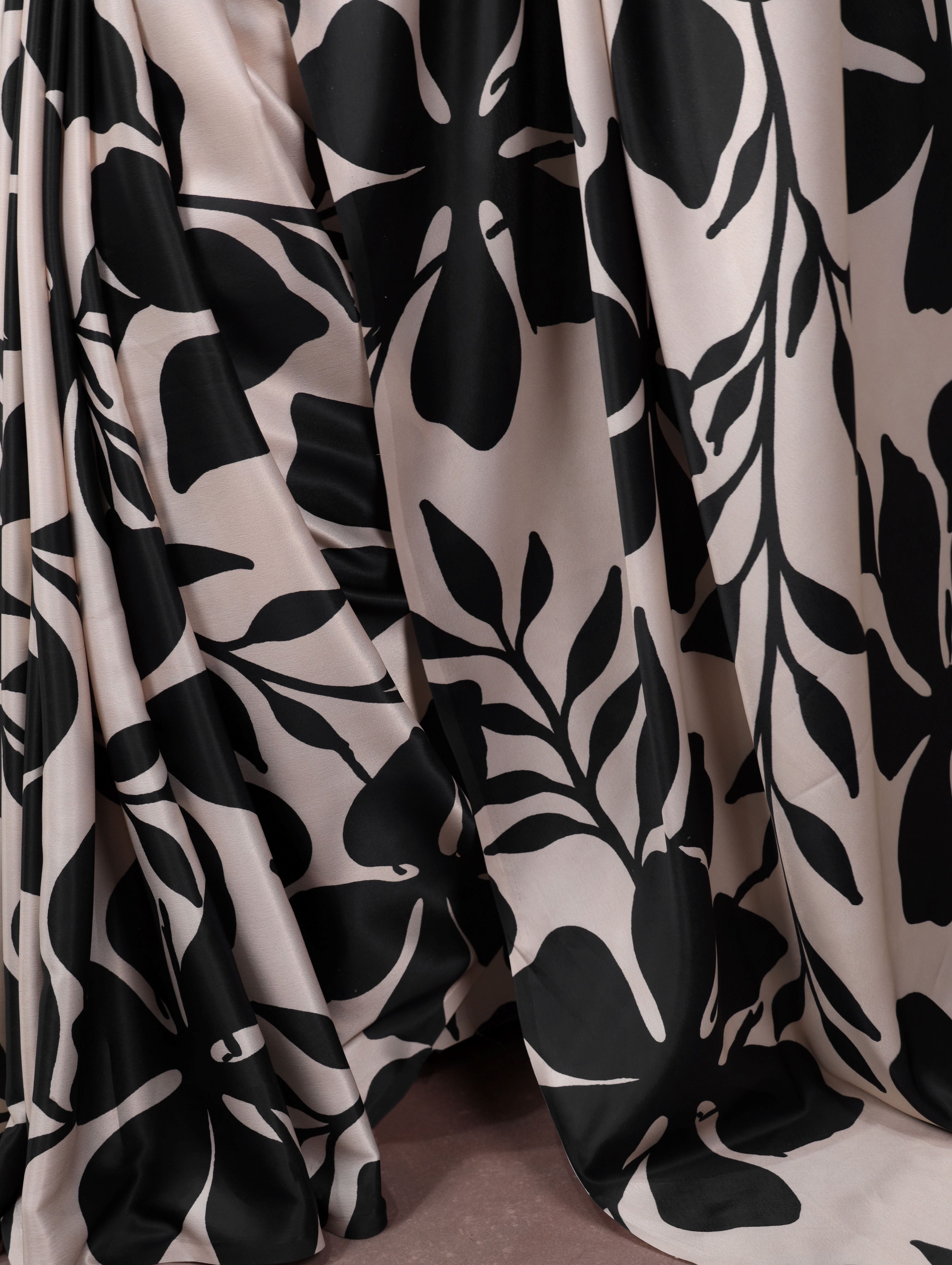 Satin Silk Printed Saree