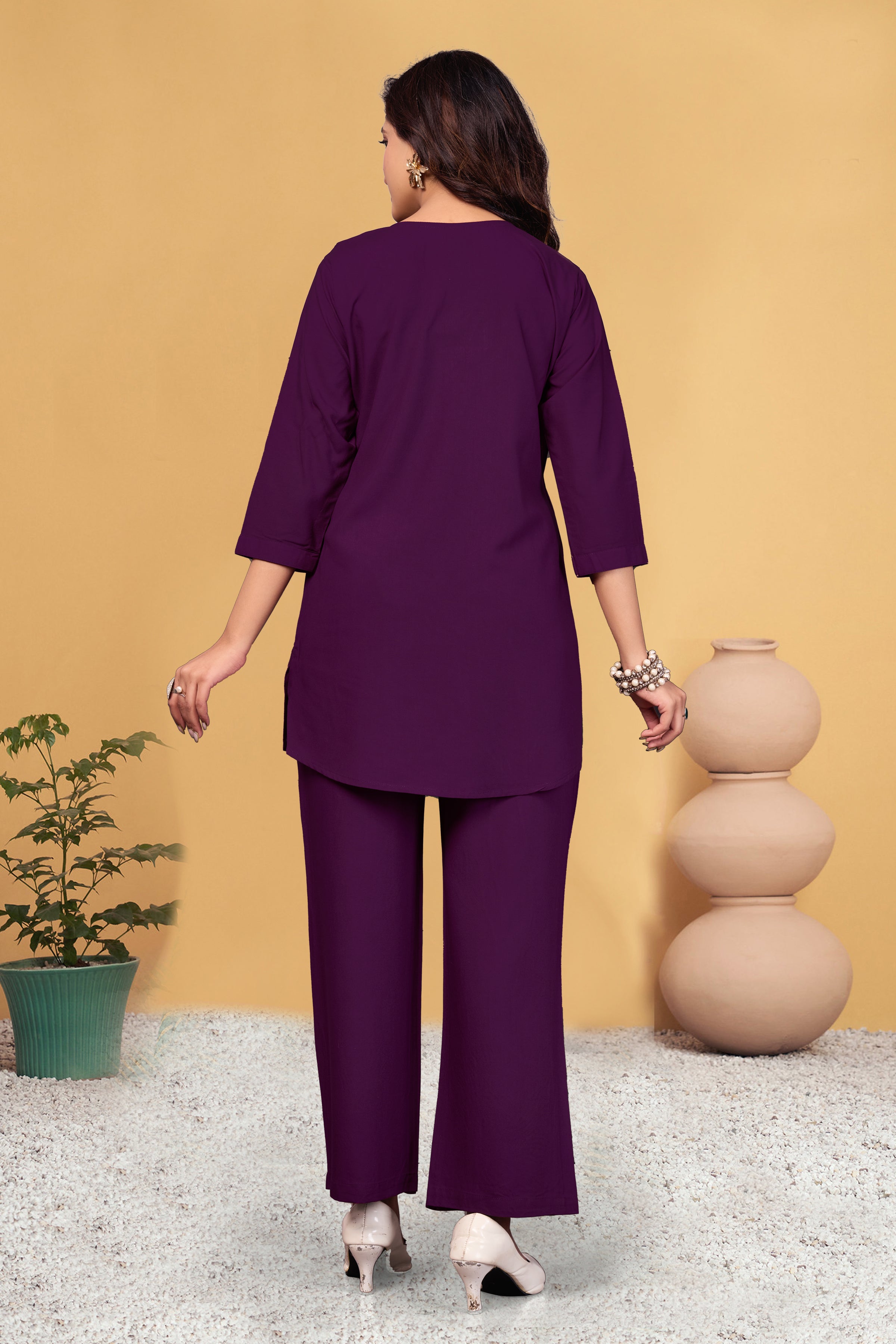 Viscose Rayon Co-ord Set For Women
