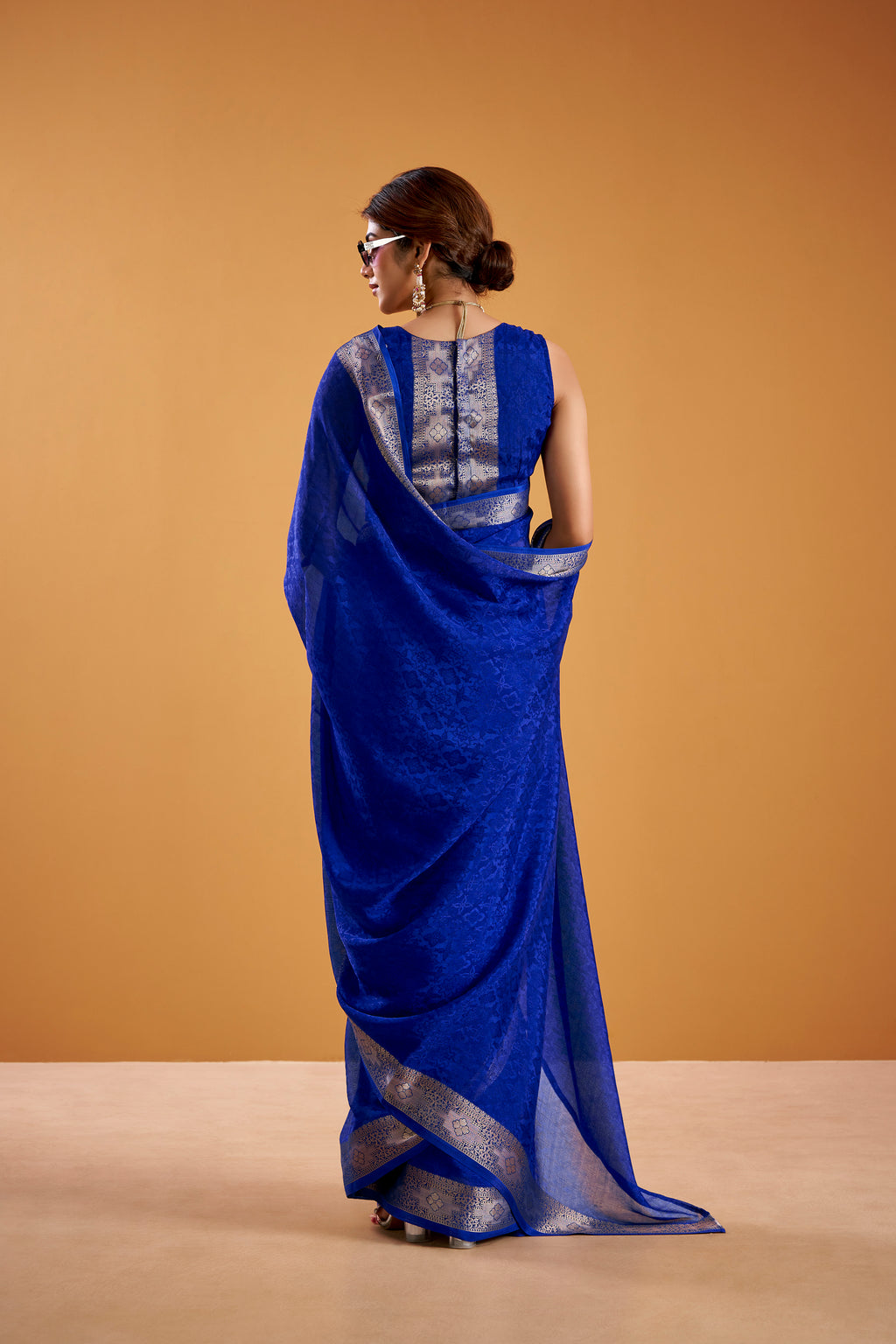 Shimmer Zari Weaving Saree