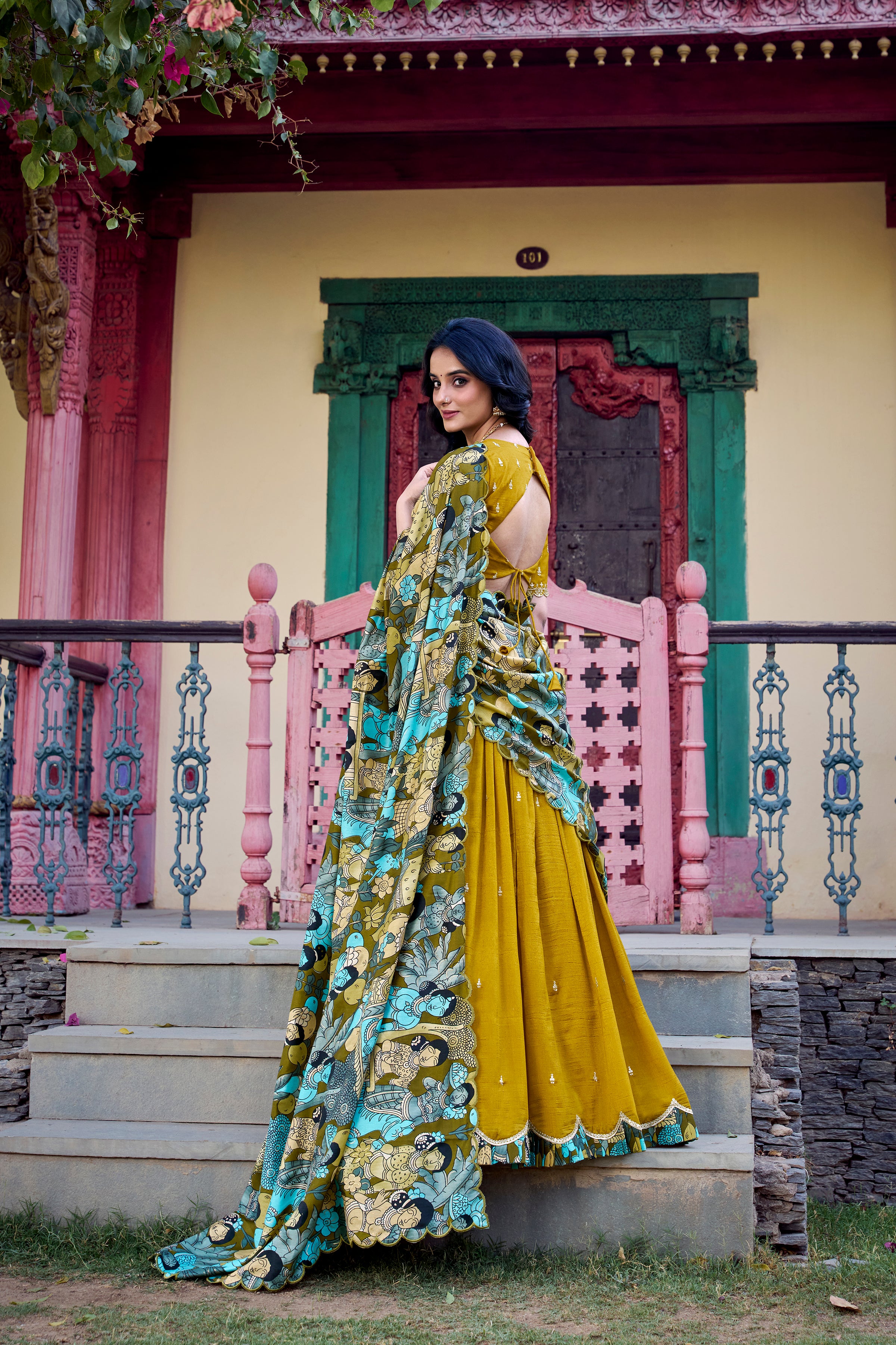 Vichitra Silk Lehenga For Women