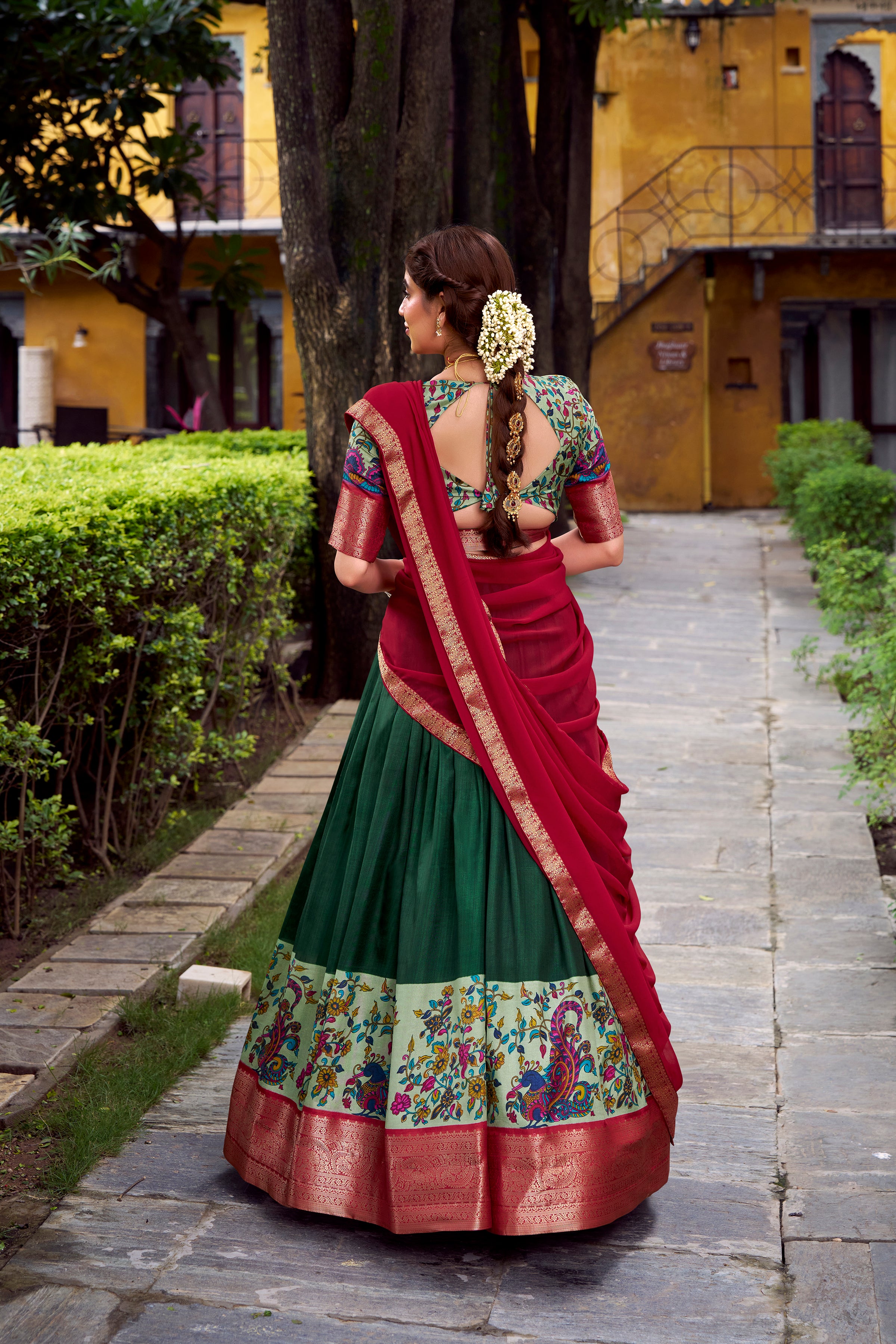 Aastha Silk Printed Lehenga For Women