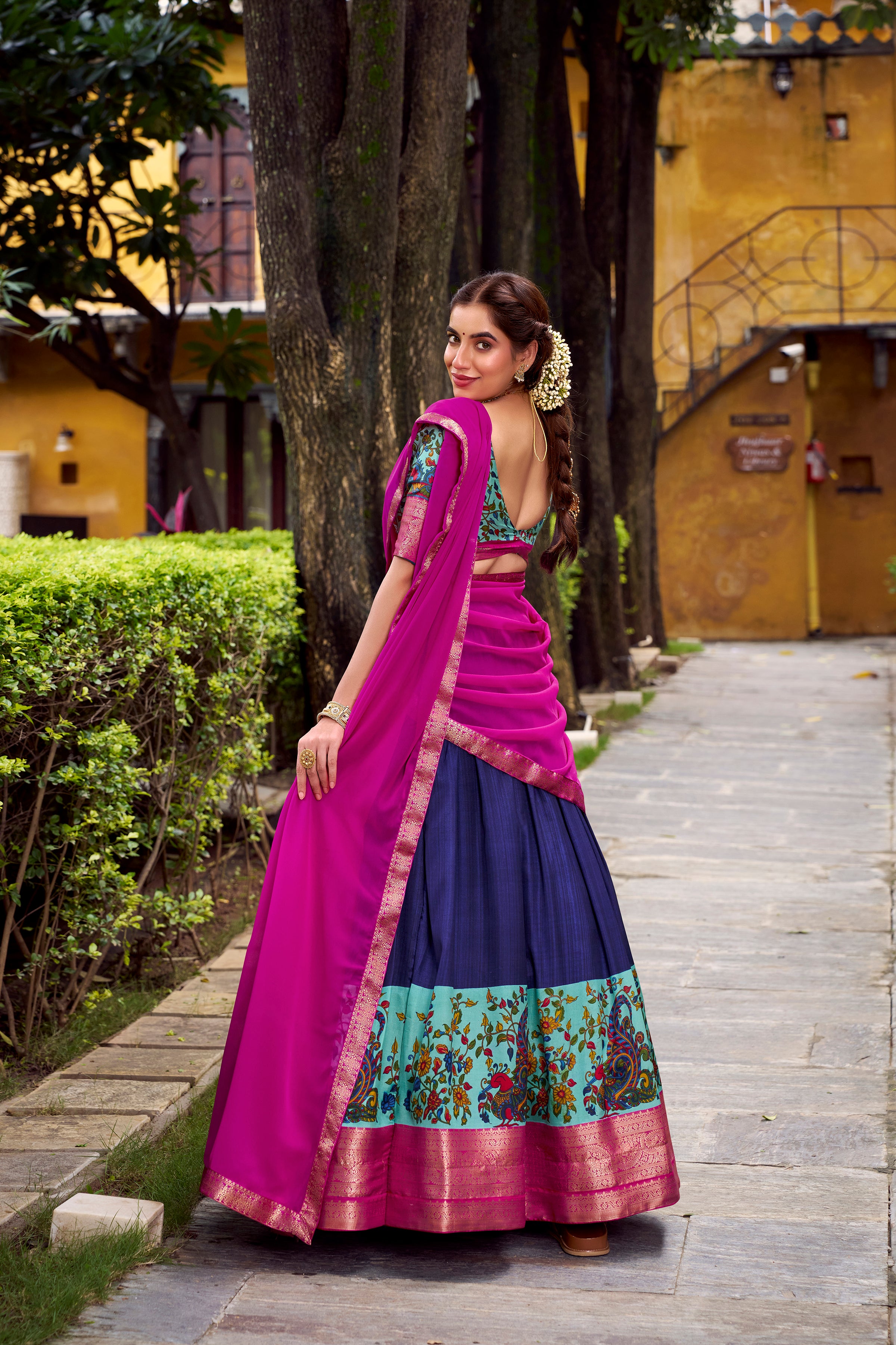 Aastha Silk Printed Lehenga For Women