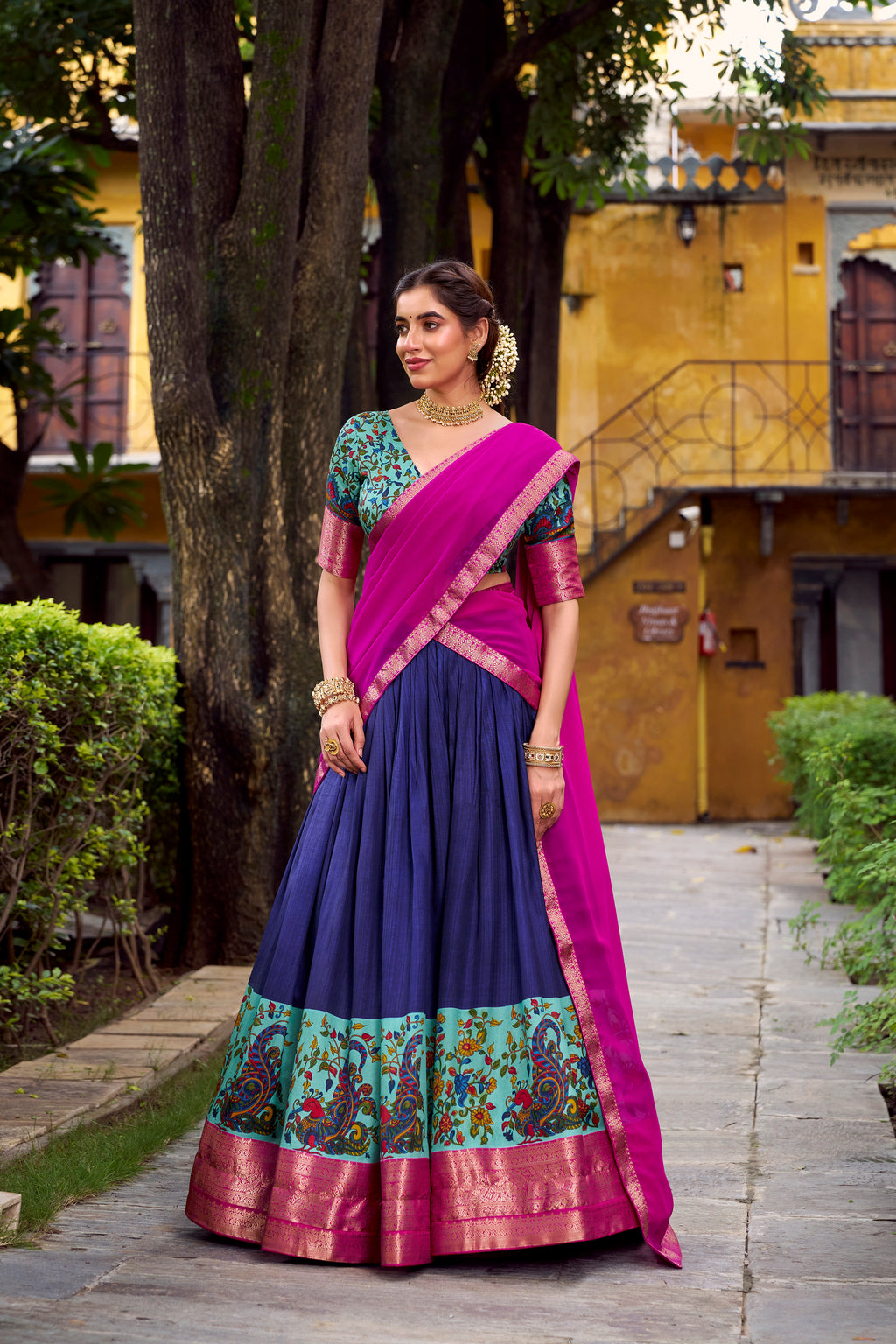 Aastha Silk Printed Lehenga For Women