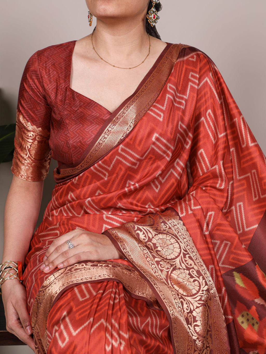 Tussar Silk Printed Saree