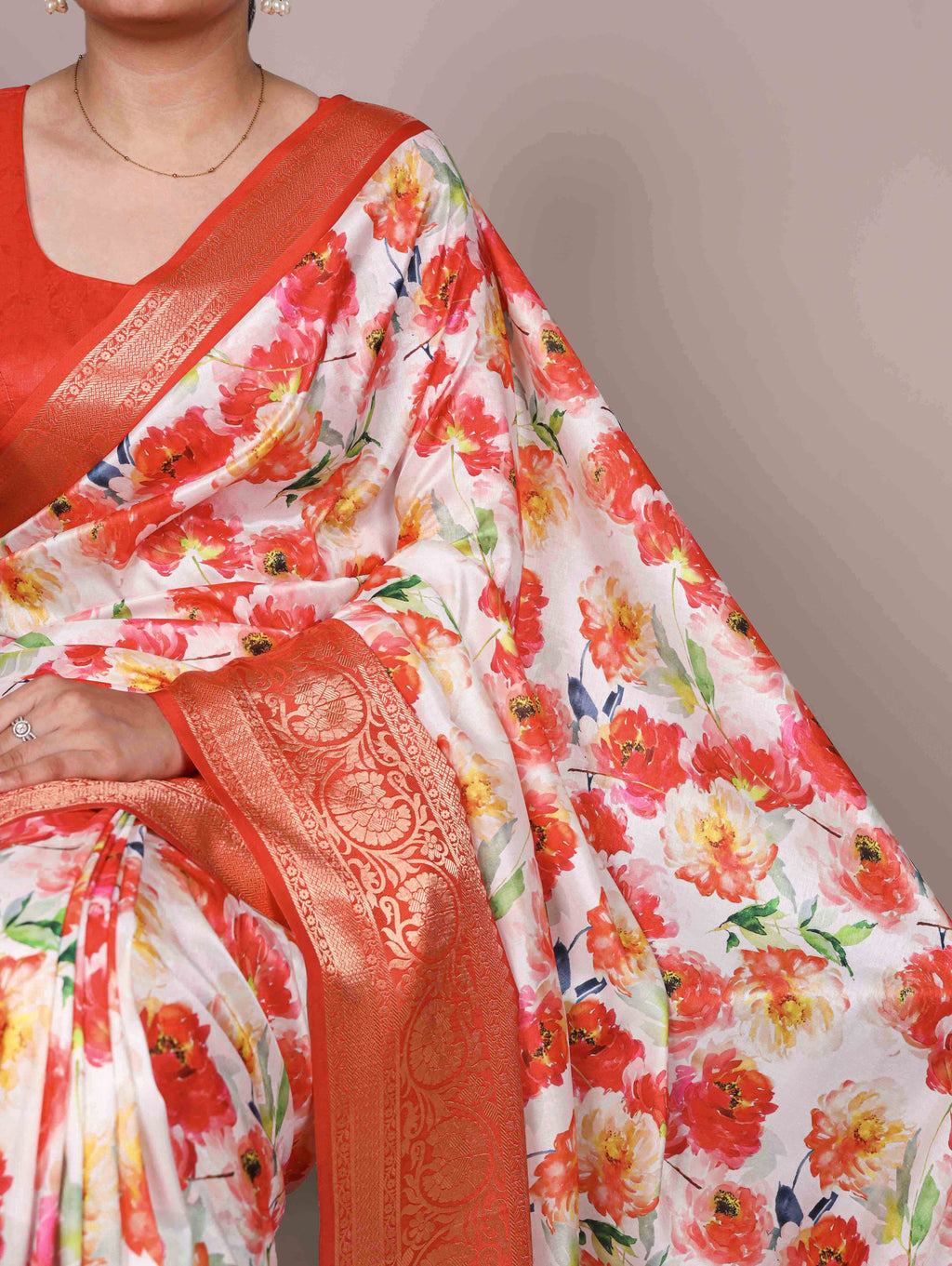 Tussar Silk Printed Saree