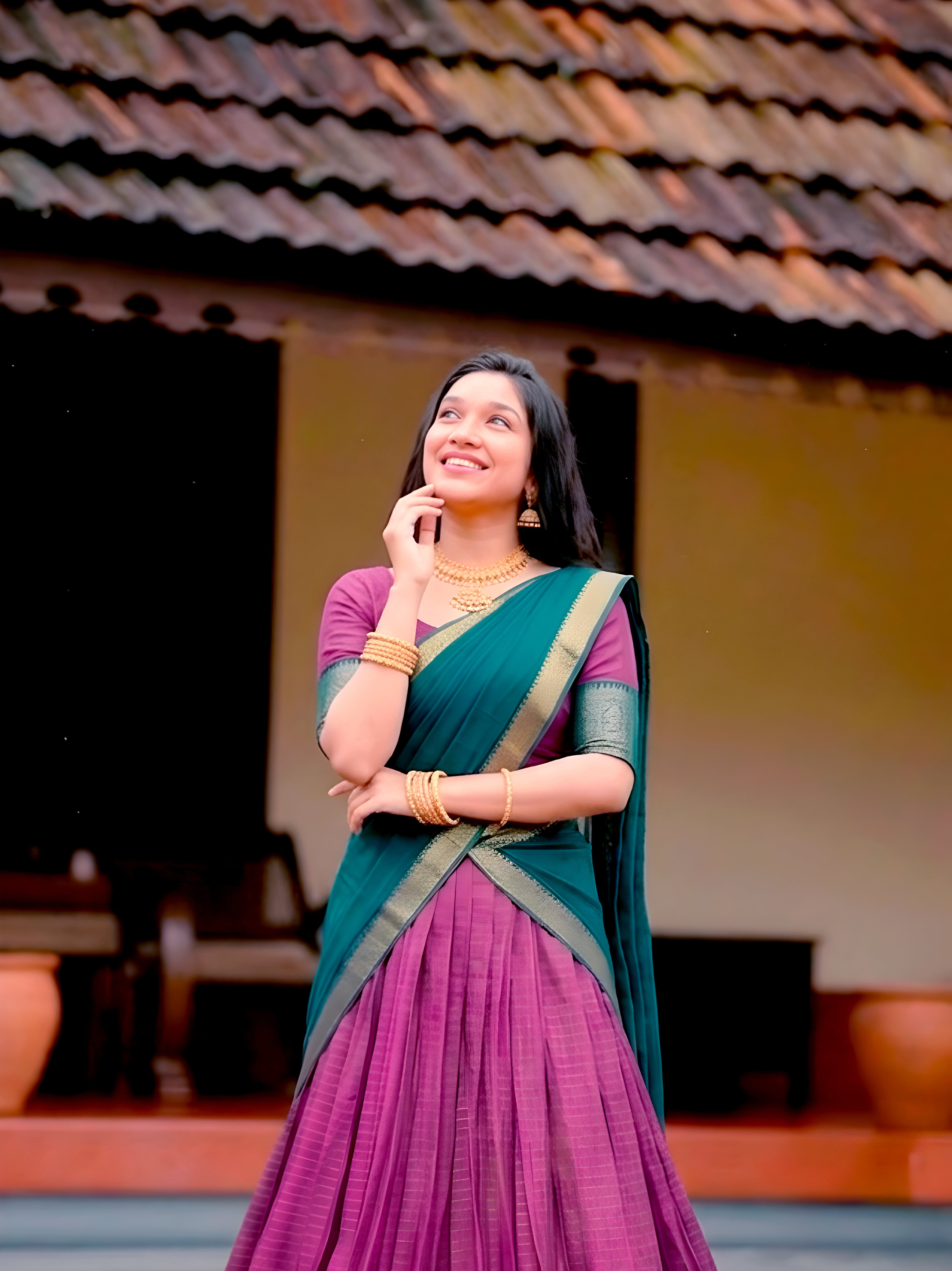 Dola Chex Zari Weaving Lehenga With Dupatta