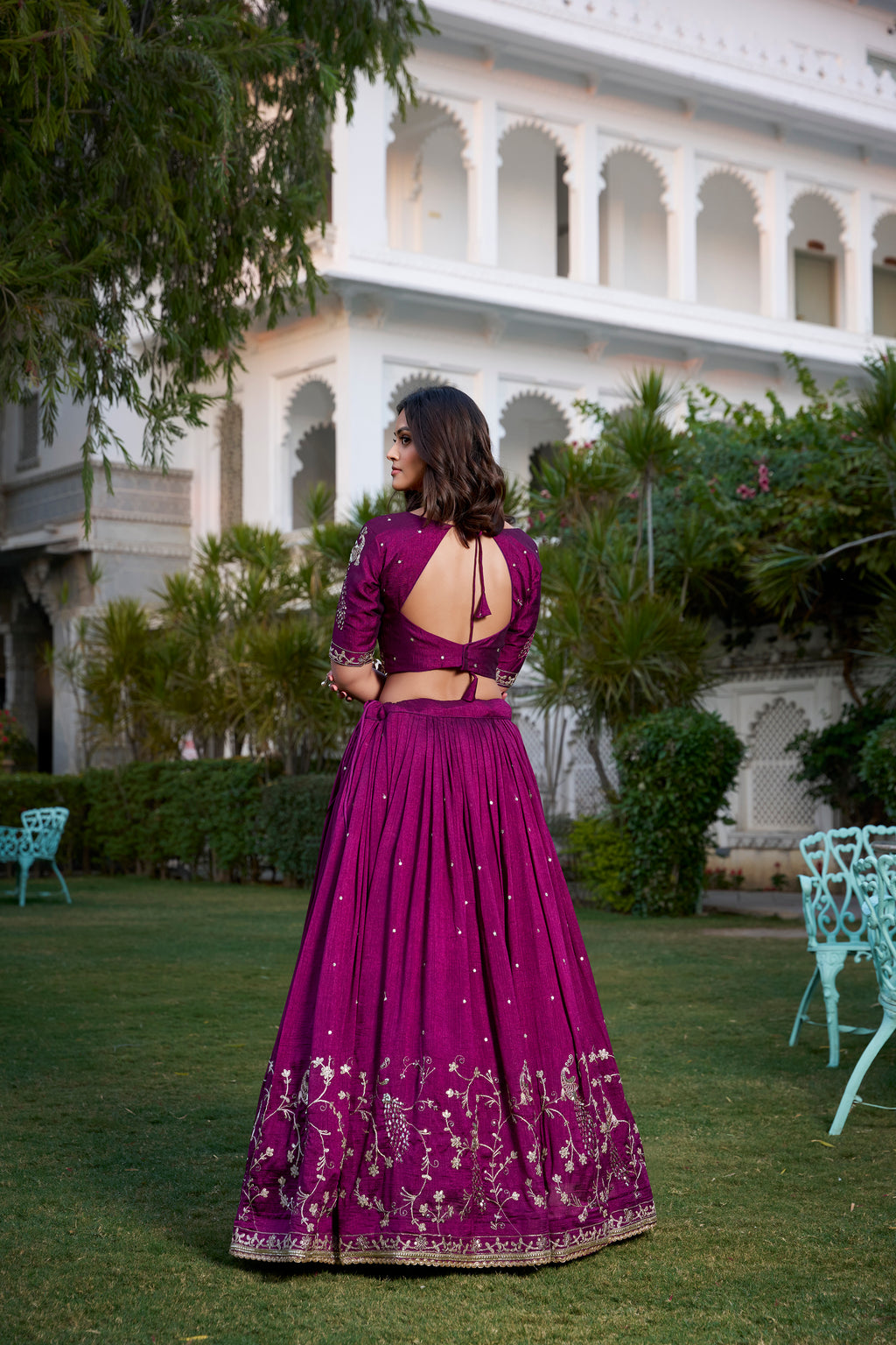 Vichitra Silk Lehenga For Women