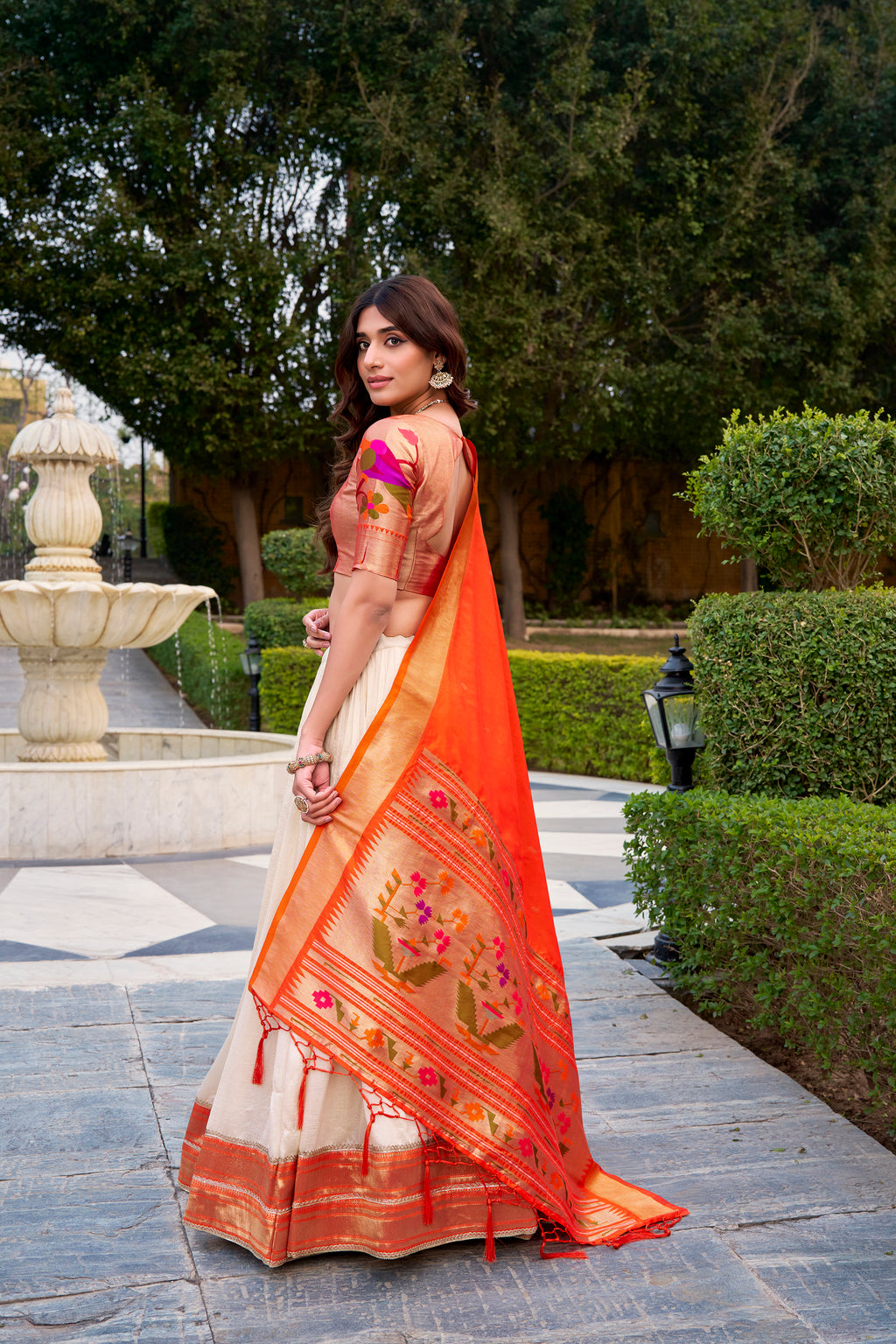 Vichitra Silk Zari Weaving Lehenga With Jacquard Silk Dupatta