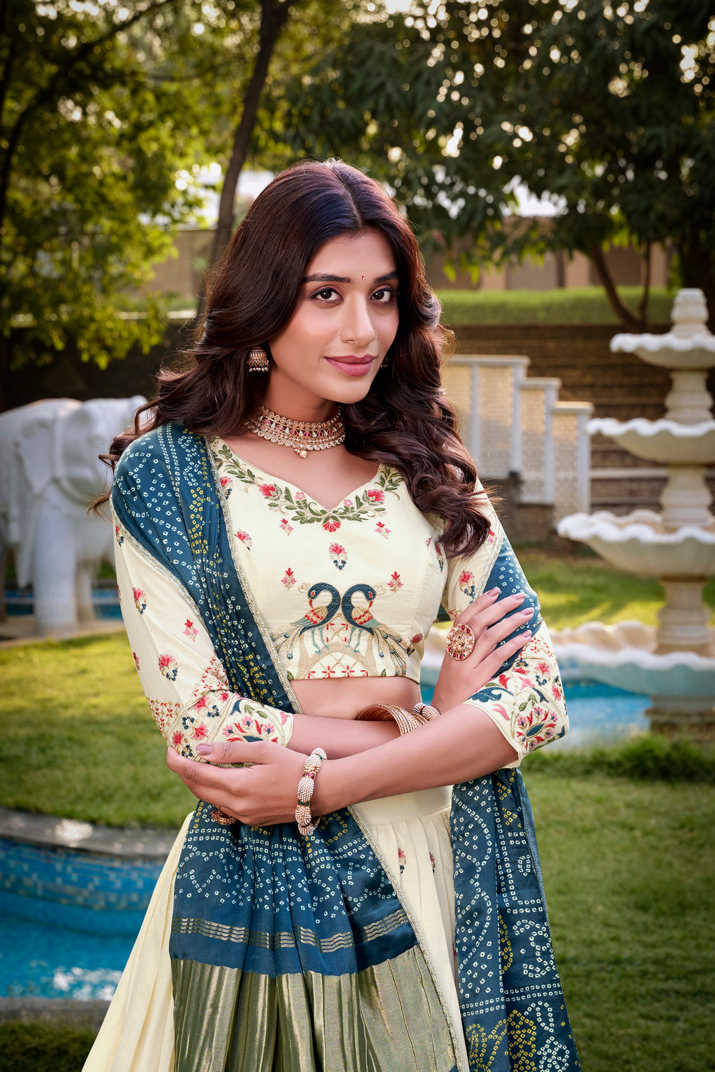 Khadi Cotton Lehenga For Women