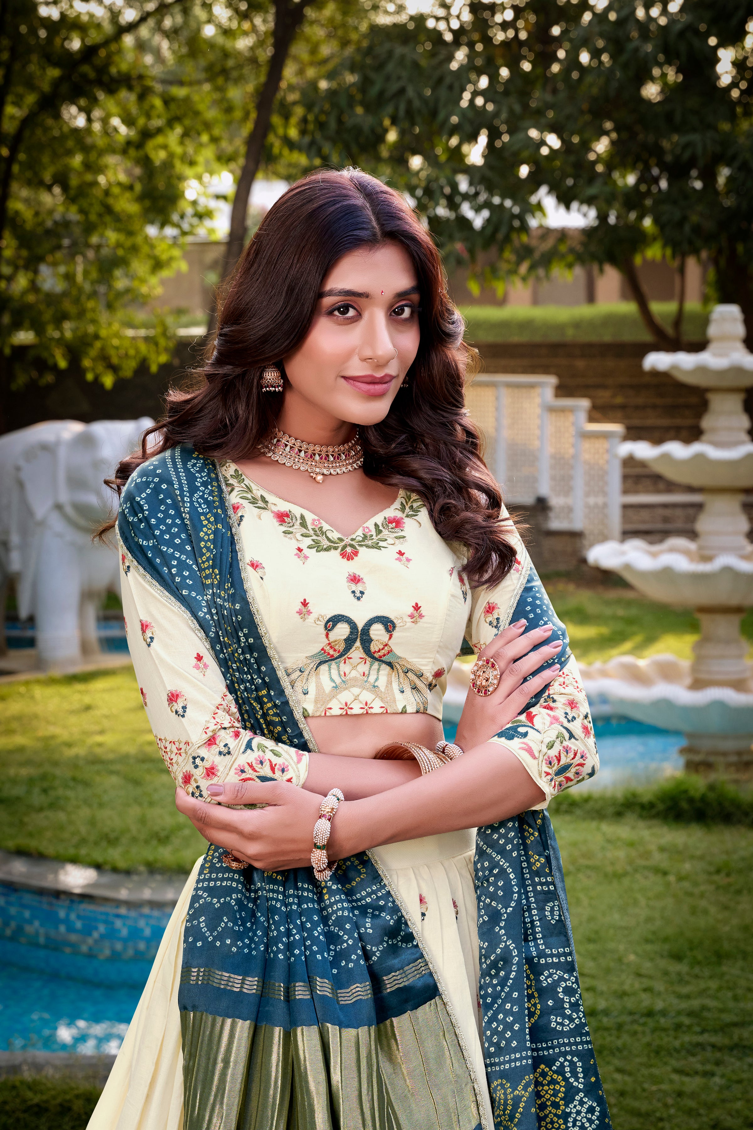 Khadi Cotton Lehenga For Women