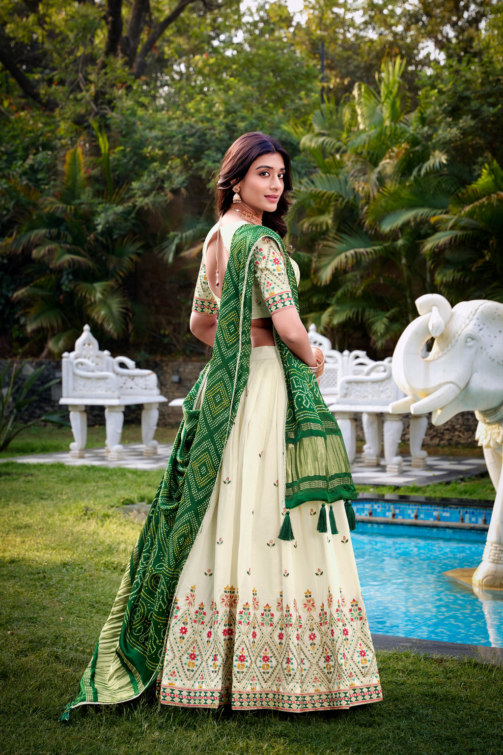 Khadi Cotton Lehenga For Women