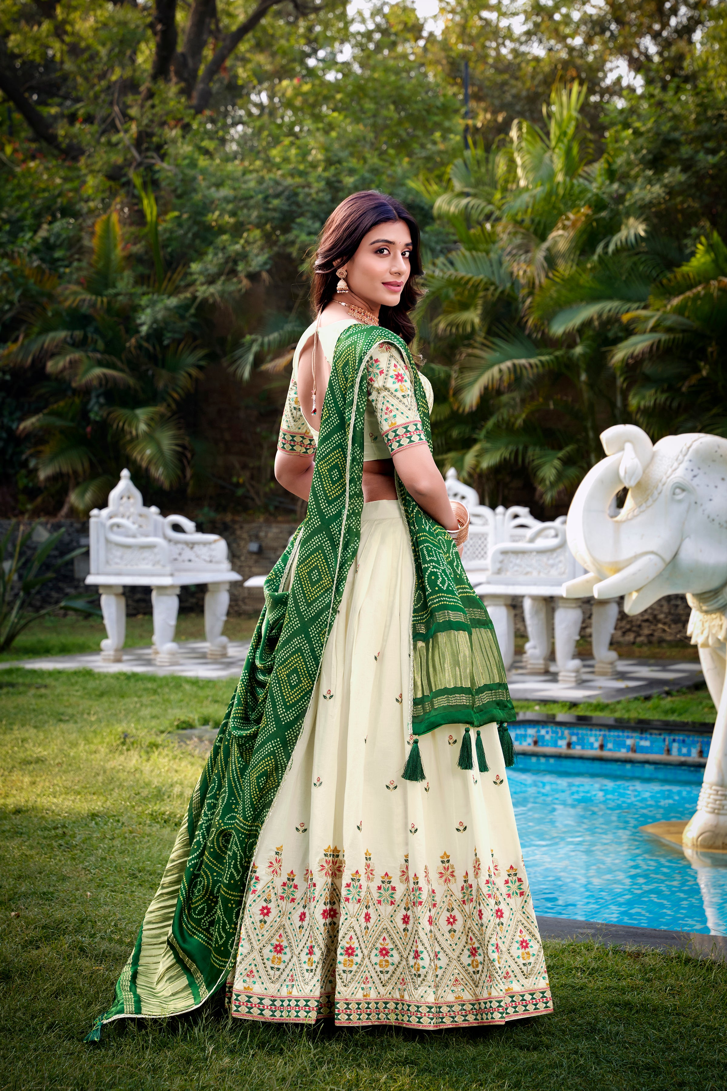 Khadi Cotton Lehenga For Women