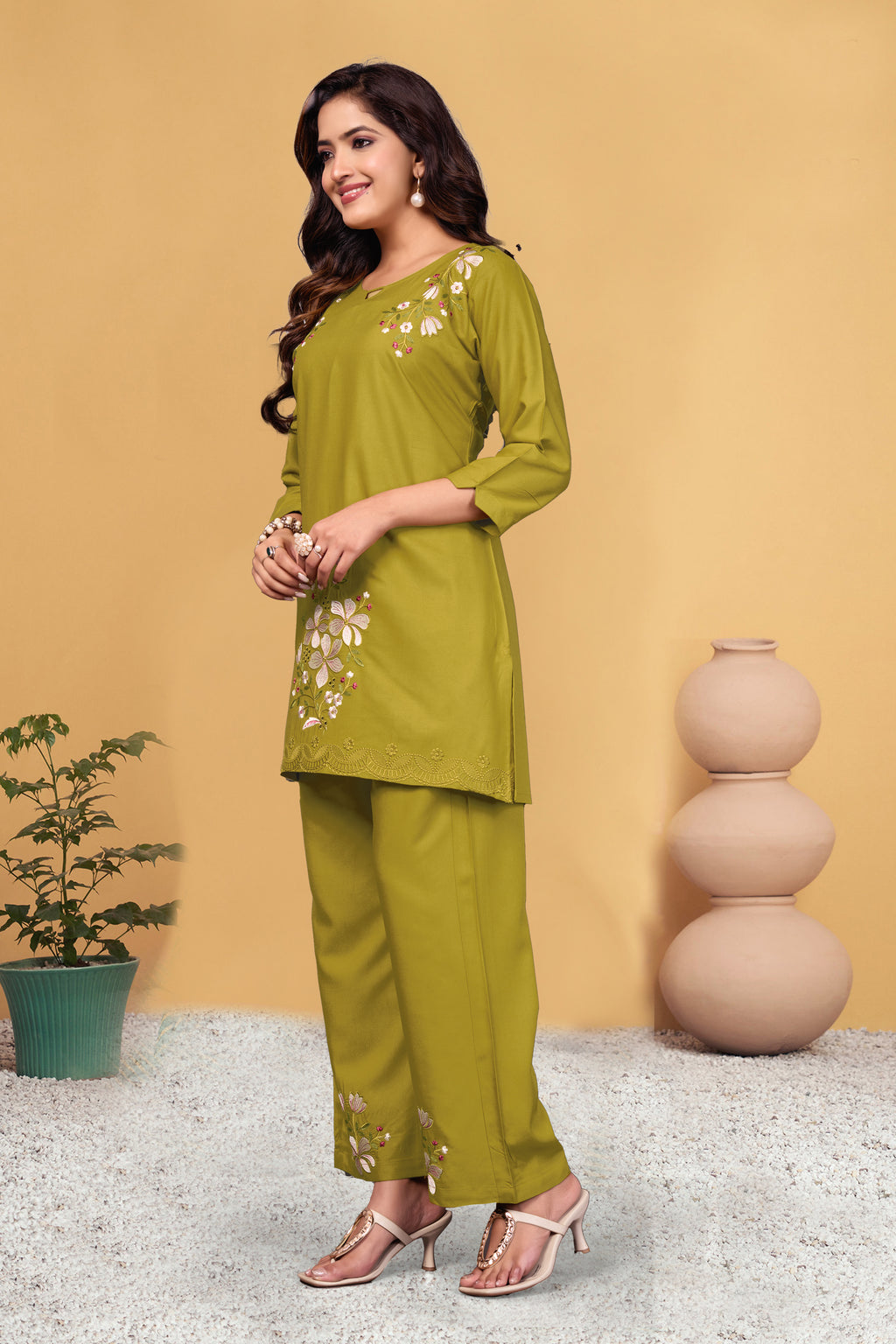 Viscose Rayon Co-ord Set For Women