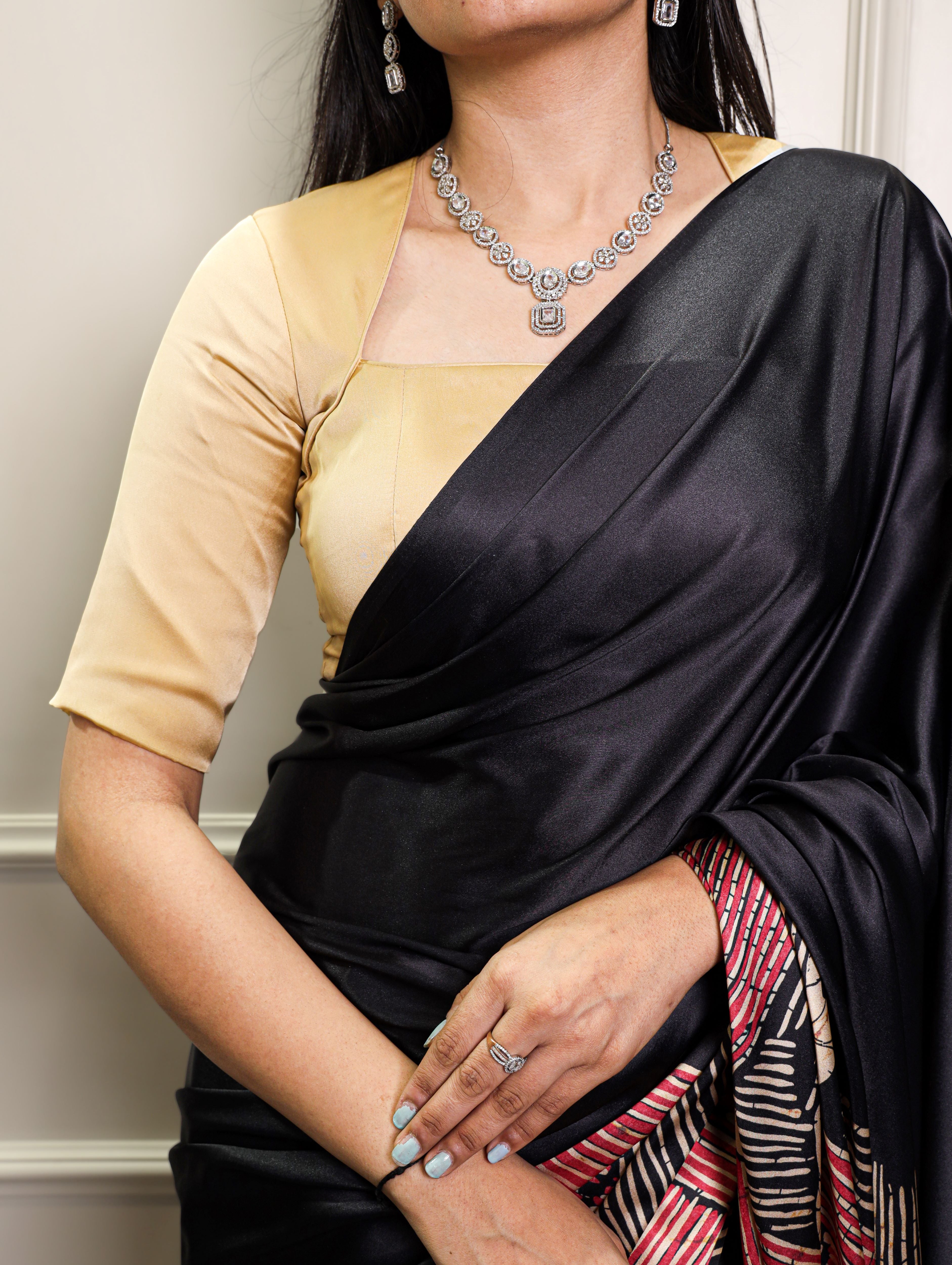 Satin Silk Printed Saree