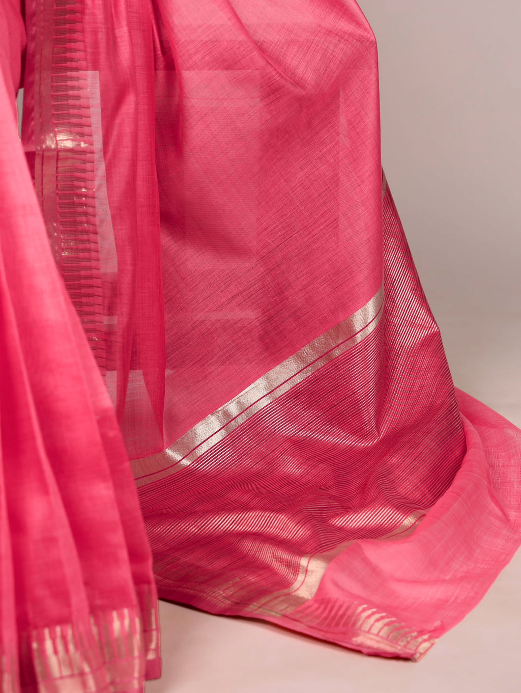 Cotton Silk Zari Weaving Saree
