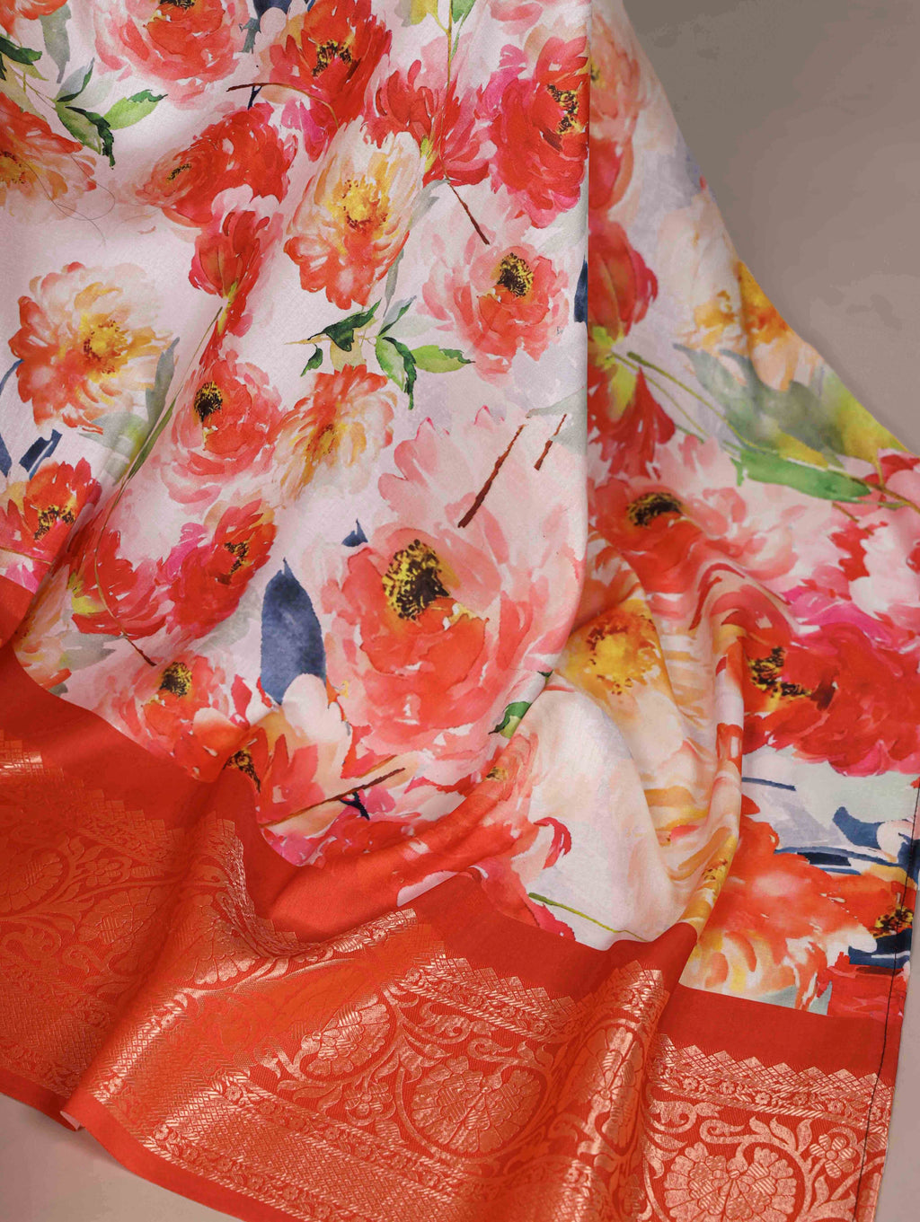 Tussar Silk Printed Saree