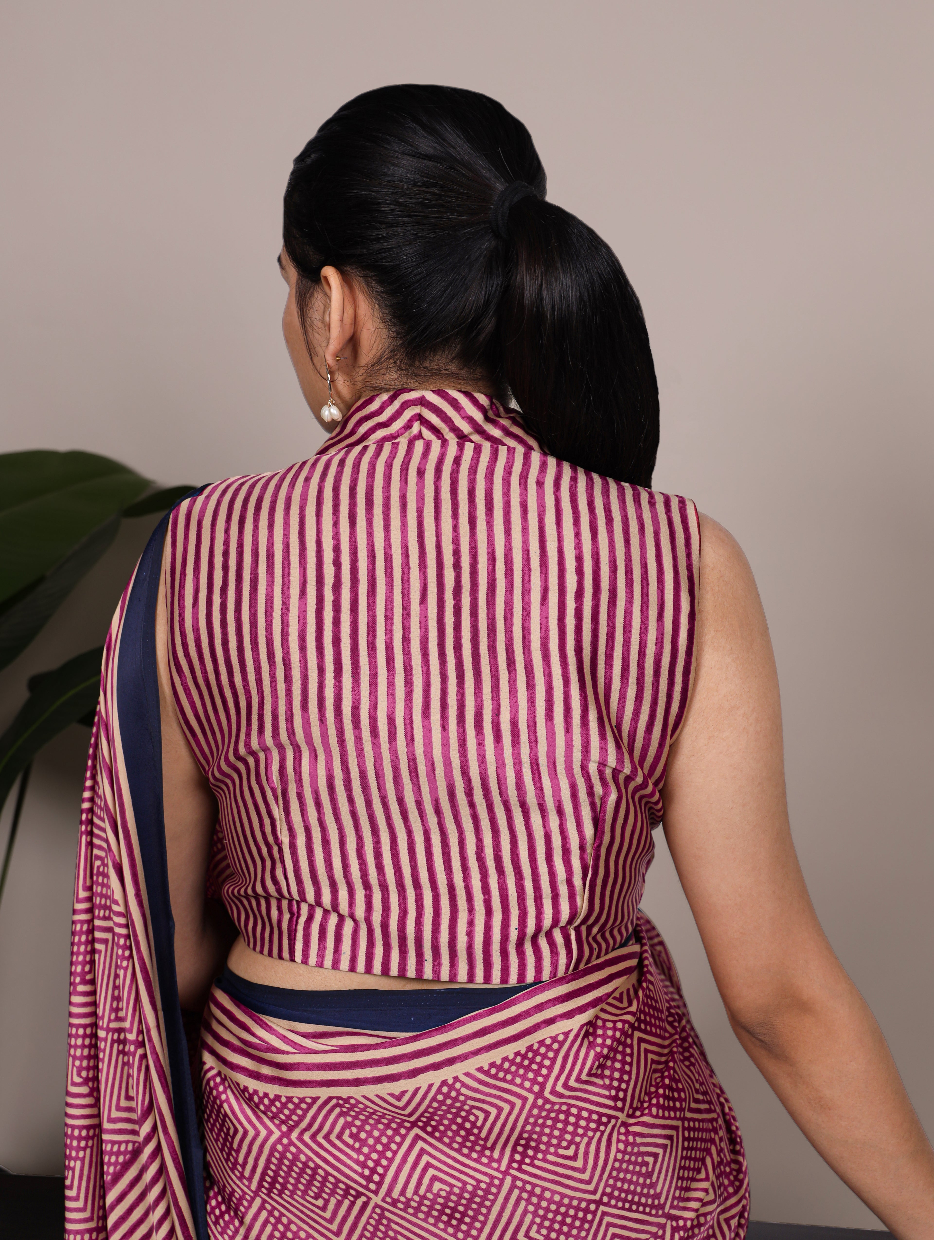 Dull Satin Printed Saree