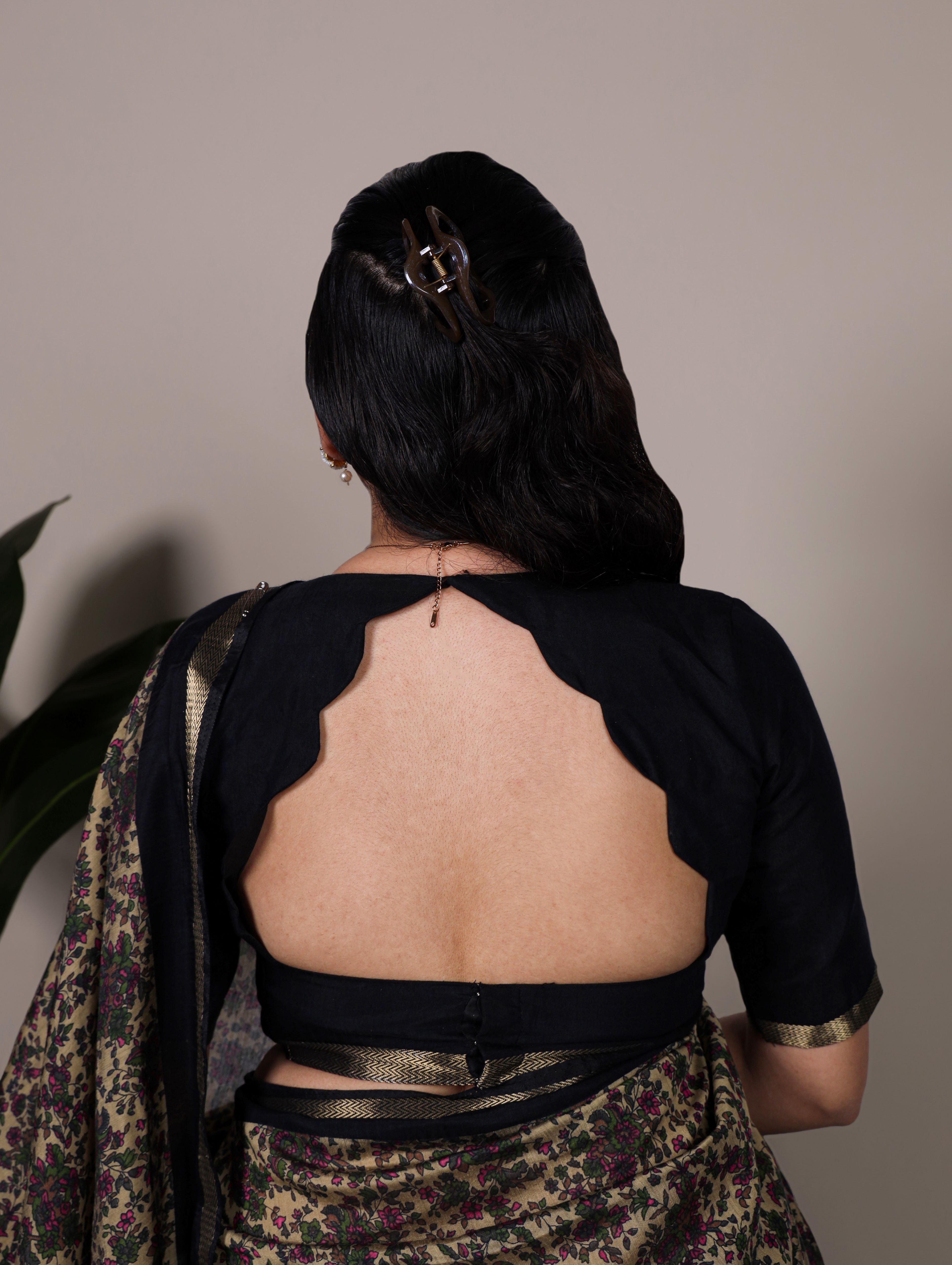 Chanderi Printed Zari Weaving Saree