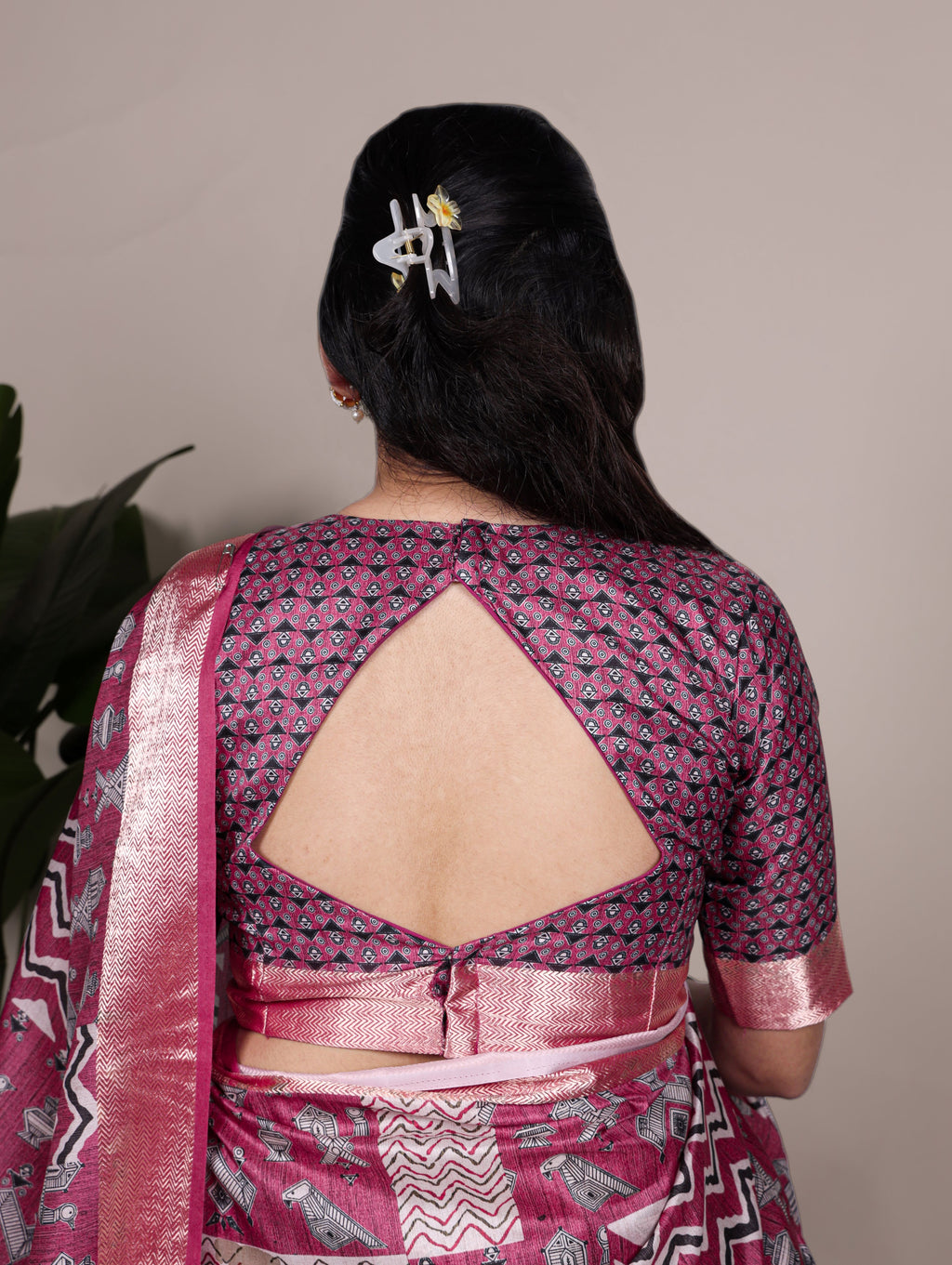 Tussar Silk Printed Saree