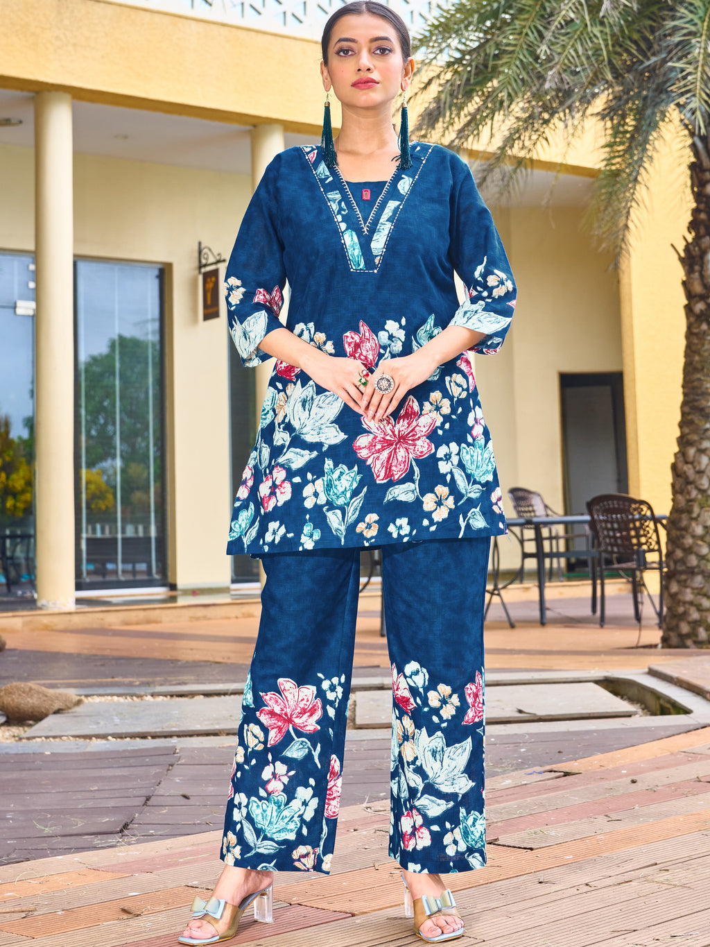 Pure Cotton Co-ord Set For Women