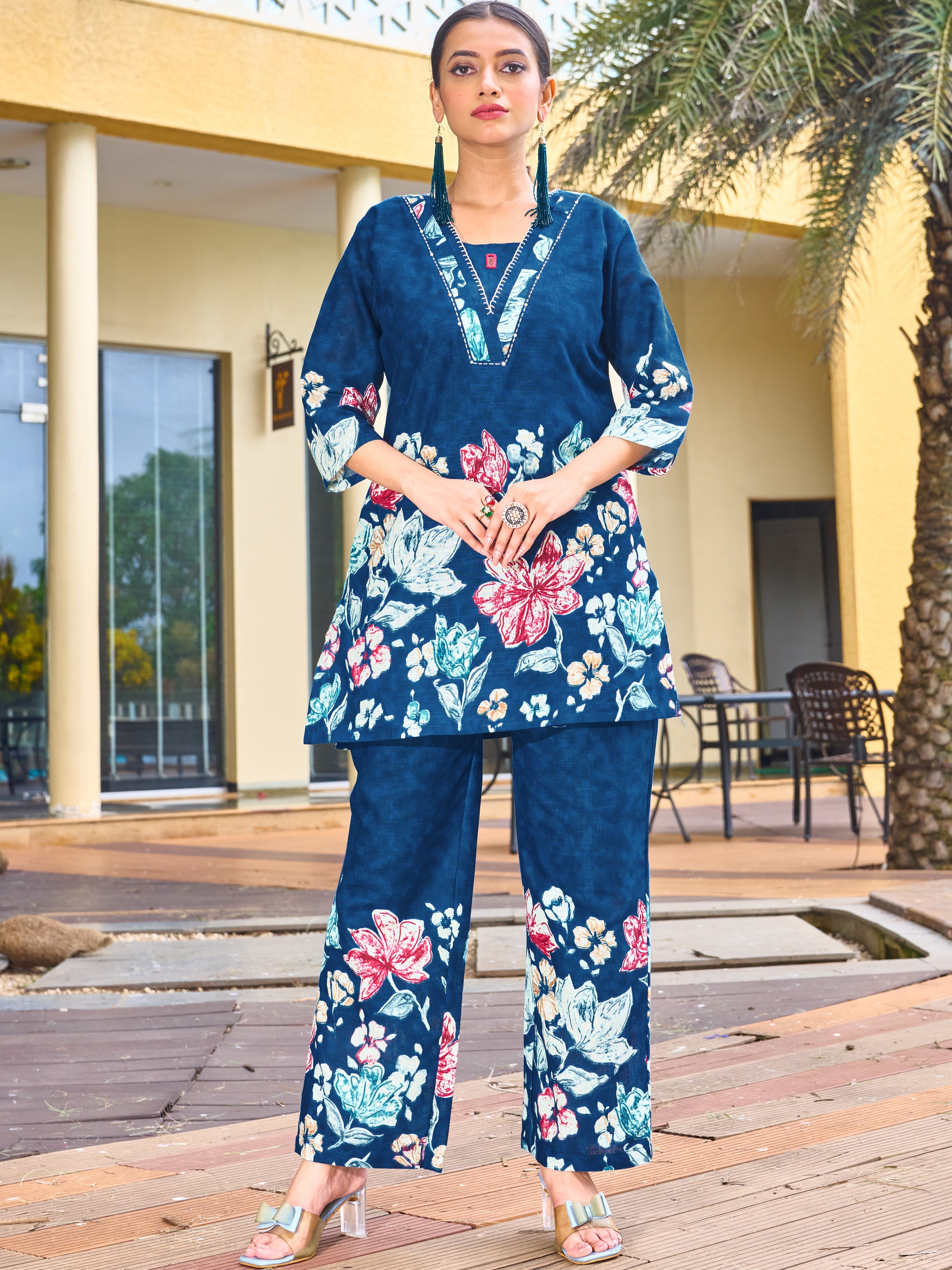 Pure Cotton Co-ord Set For Women