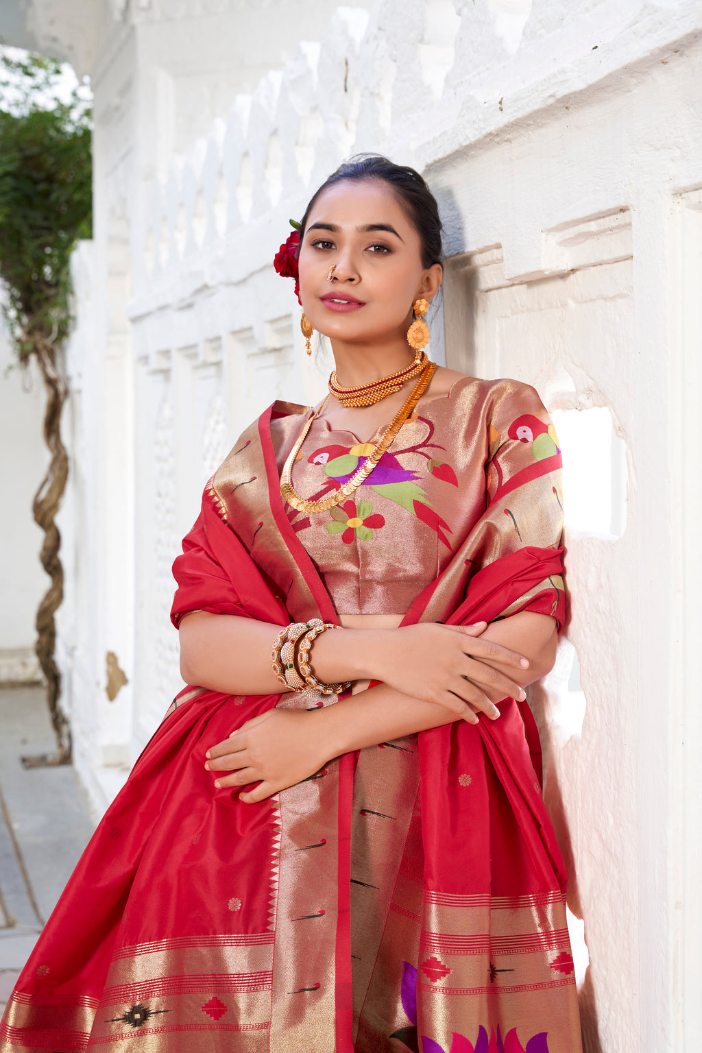 Vichitra Silk Lehenga For Women