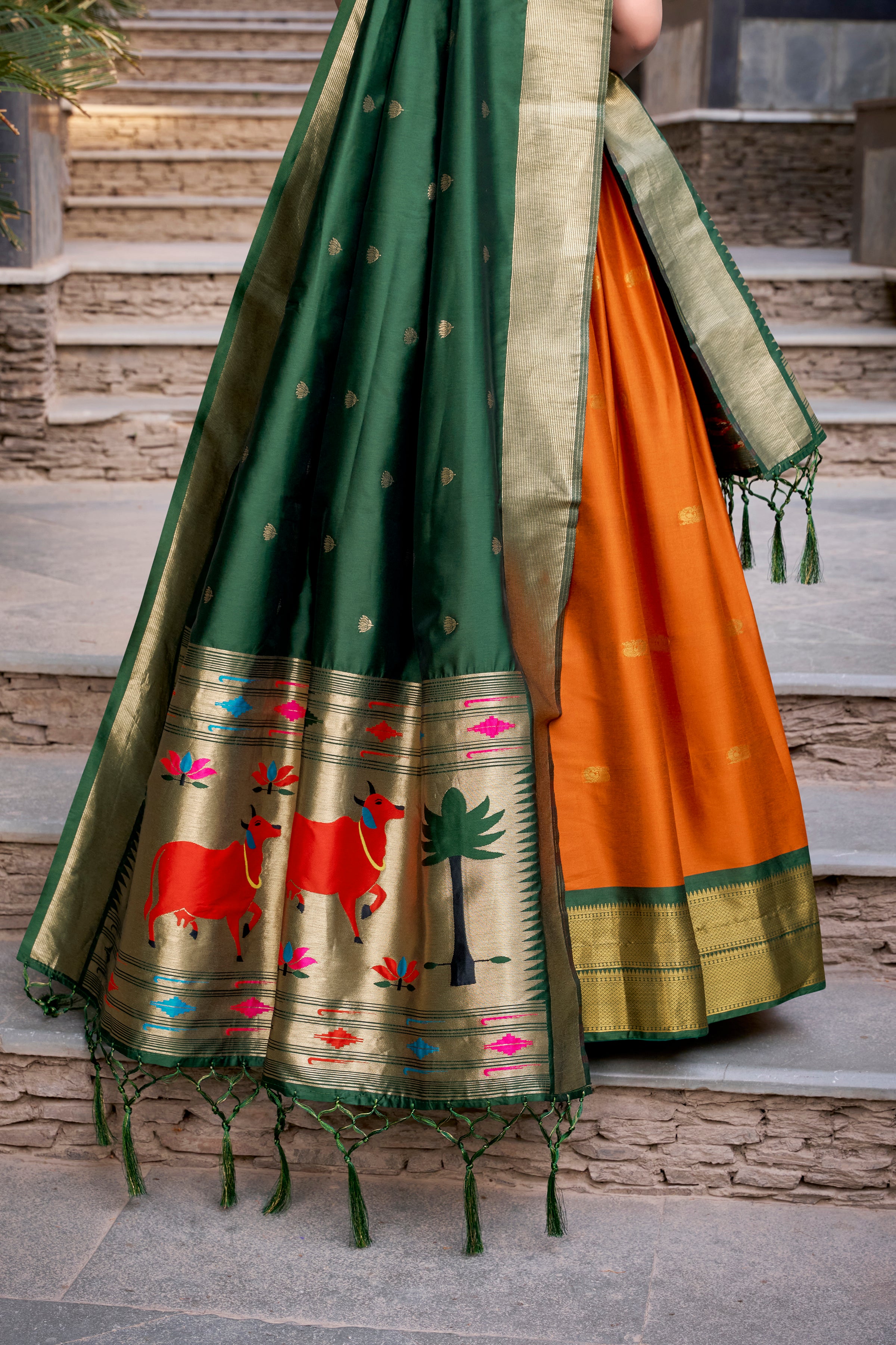 Jacquard Silk Zari Weaving Lehenga With Dupatta