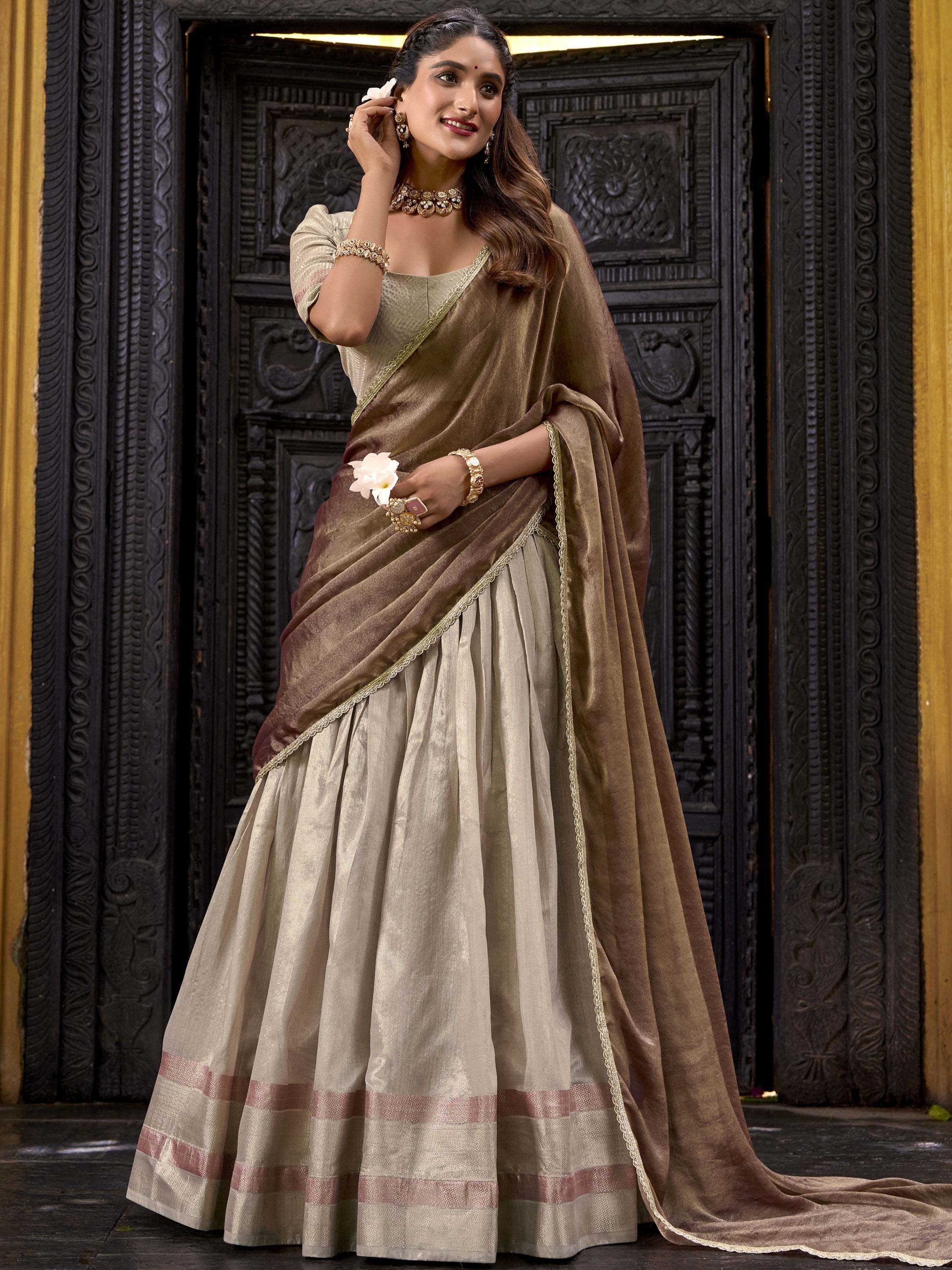 Dupin Silk Lehenga For Women