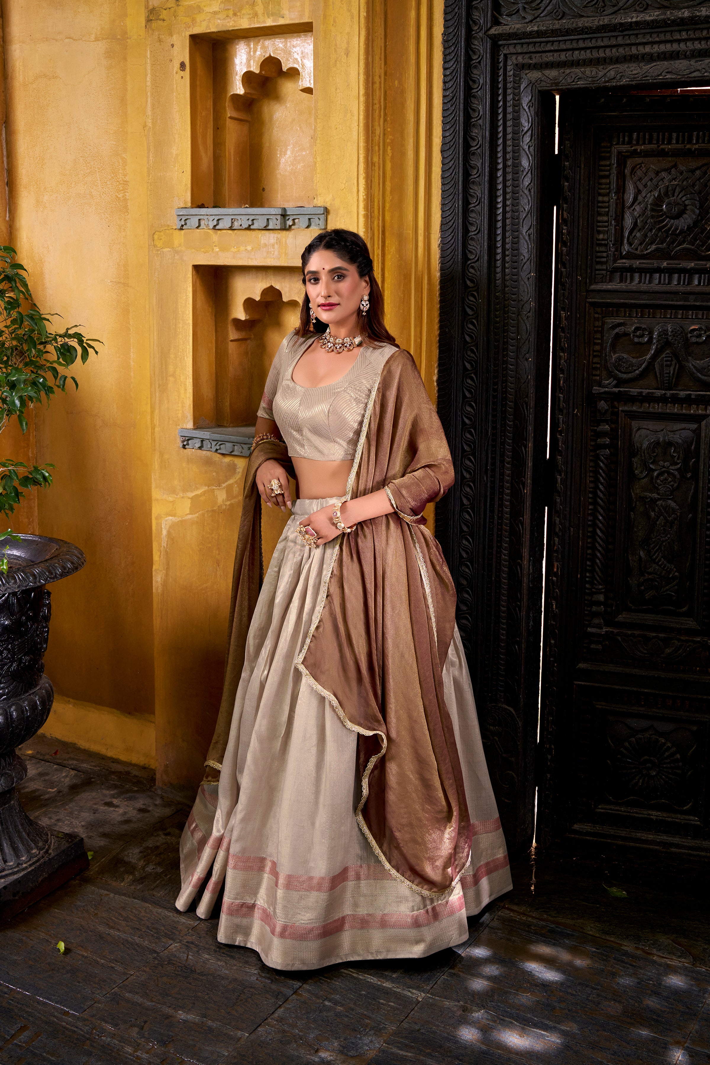 Dupin Silk Lehenga For Women