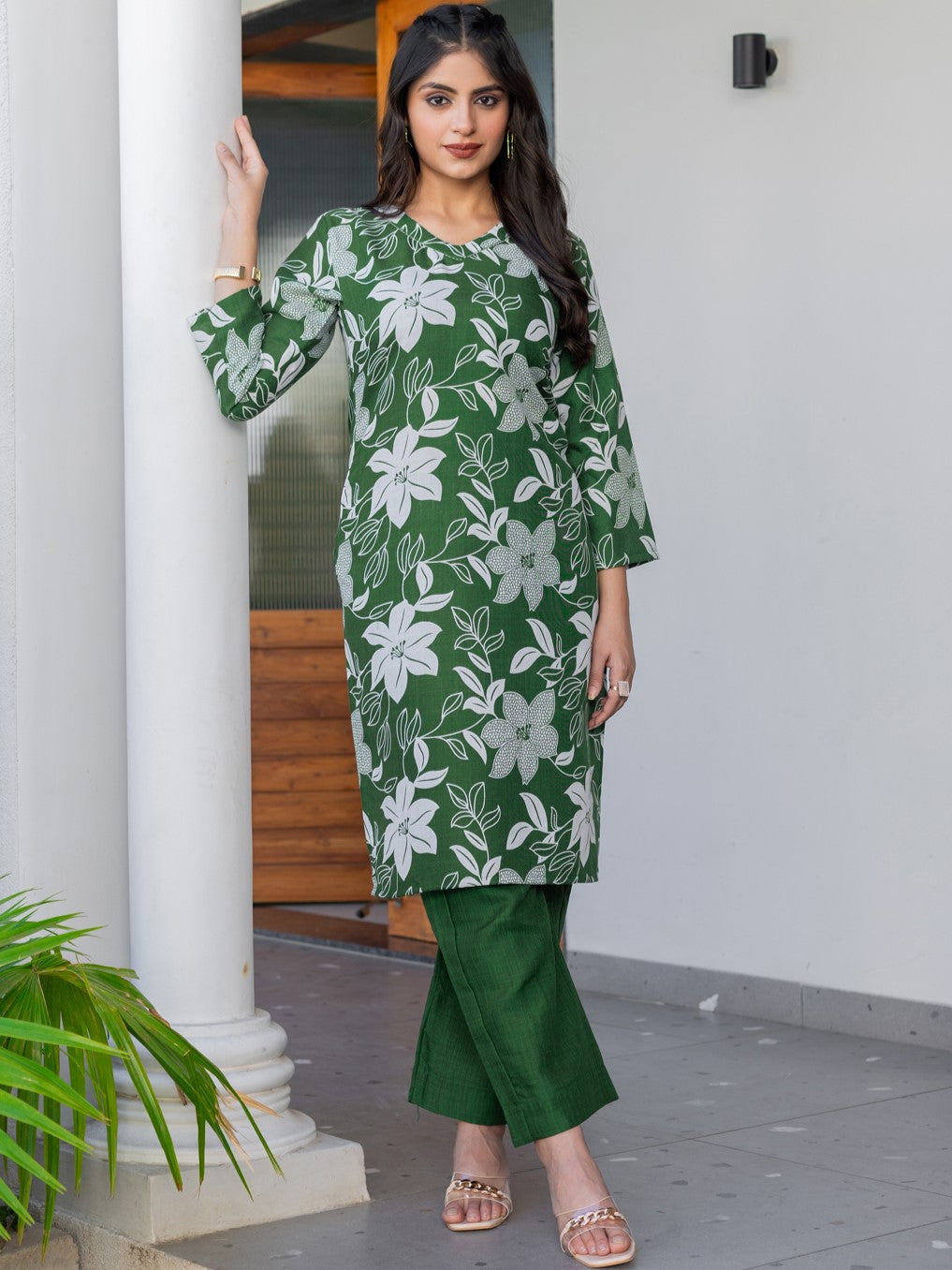 Cotton Printed Kurti-Pant Pair