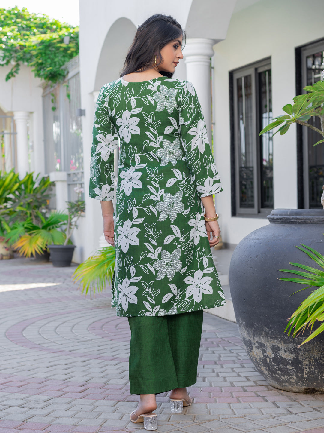 Cotton Printed Kurti-Pant Pair
