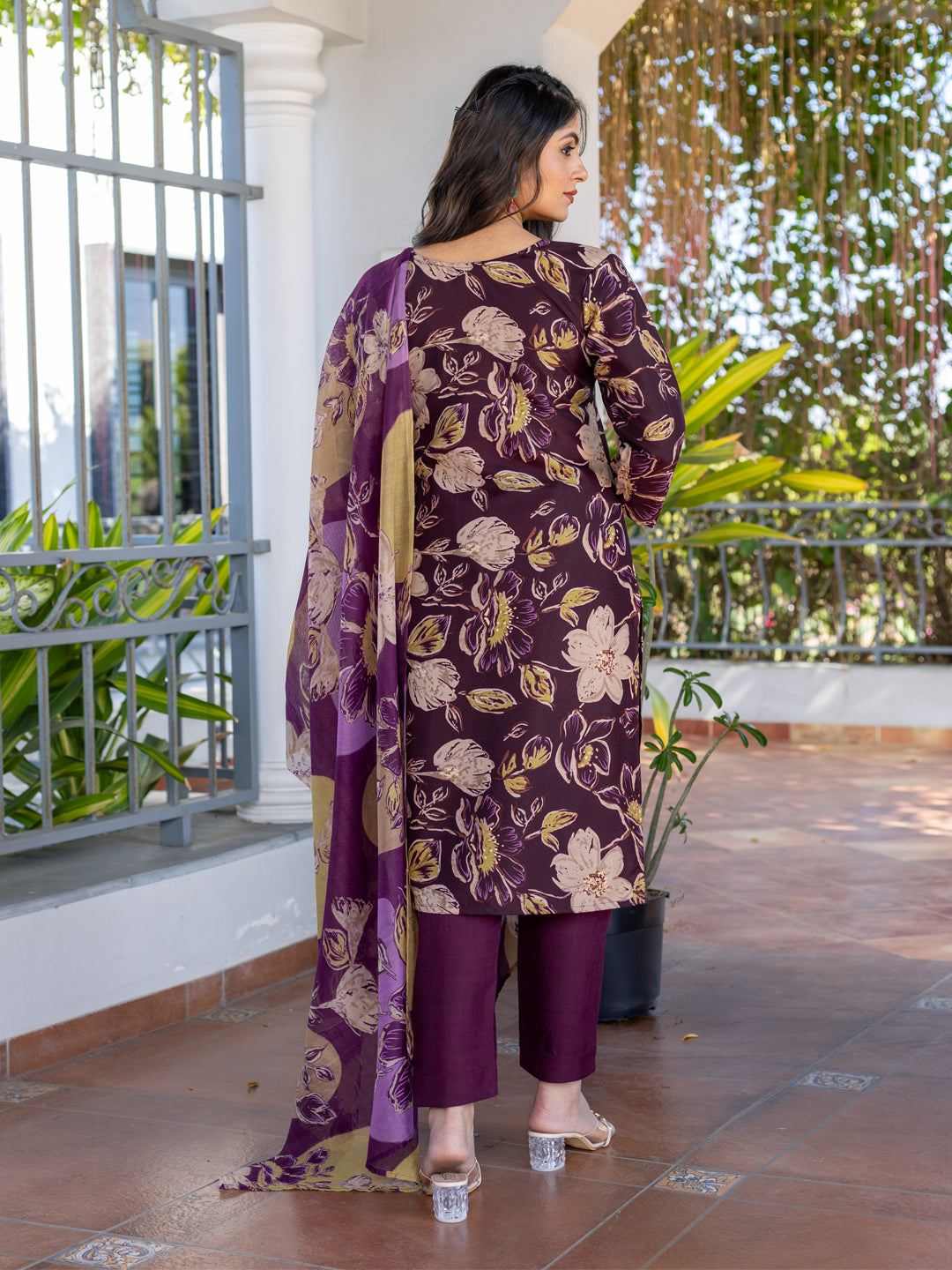 Cotton Printed Kurti-Pant With Dupatta
