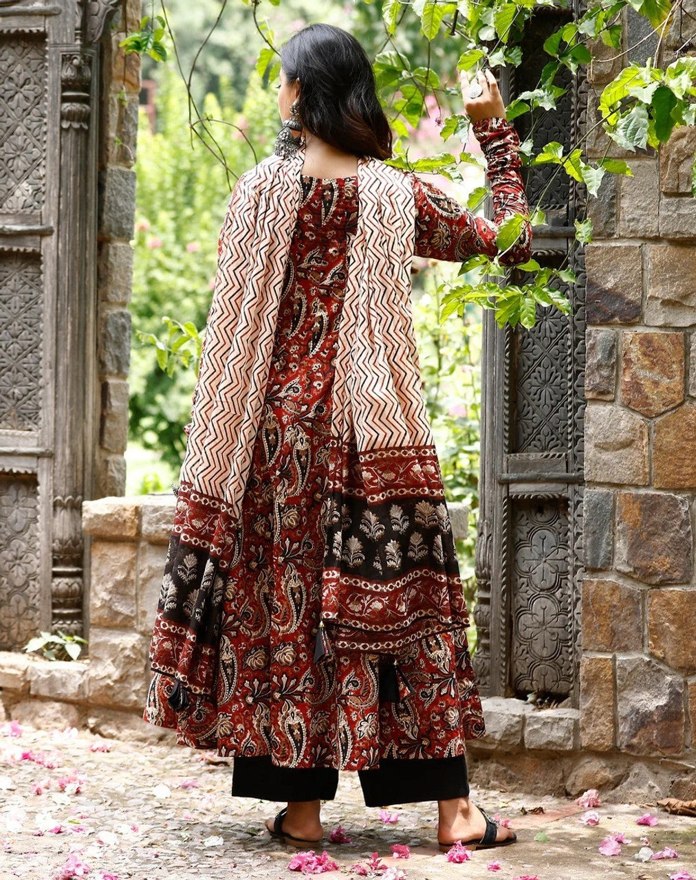 Cotton Printed Kurti-Pant With Dupatta