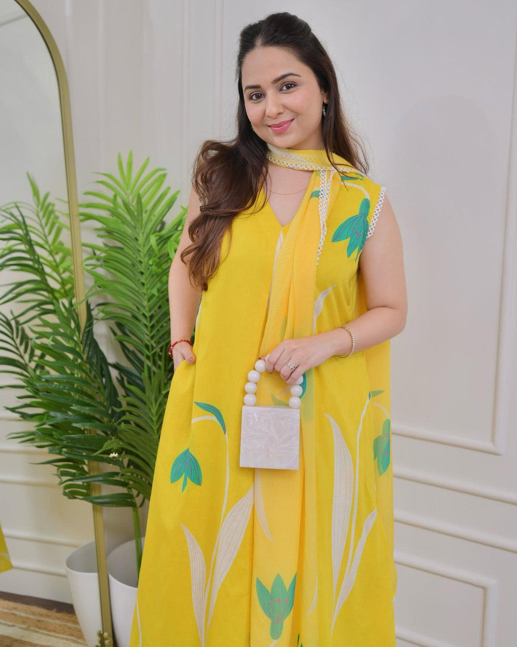 Rayon Printed Kurti-Pant With Dupatta