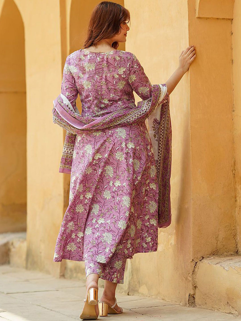 Rayon Printed Kurti-Pant With Dupatta