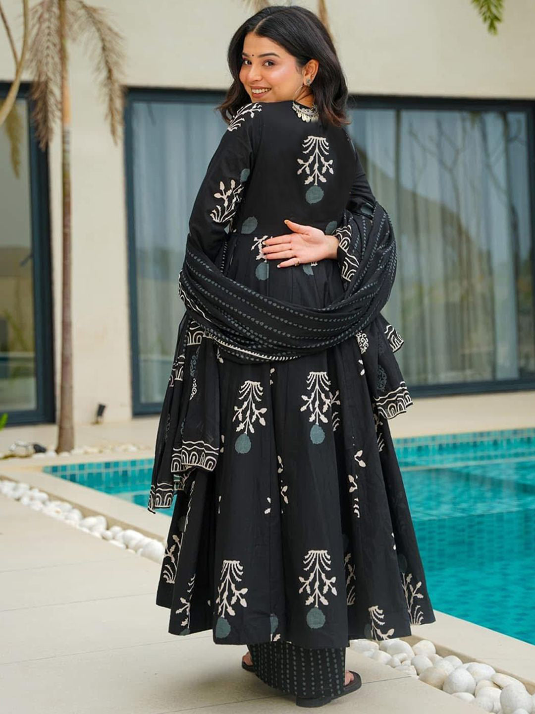 Rayon Printed Kurti-Pant With Dupatta